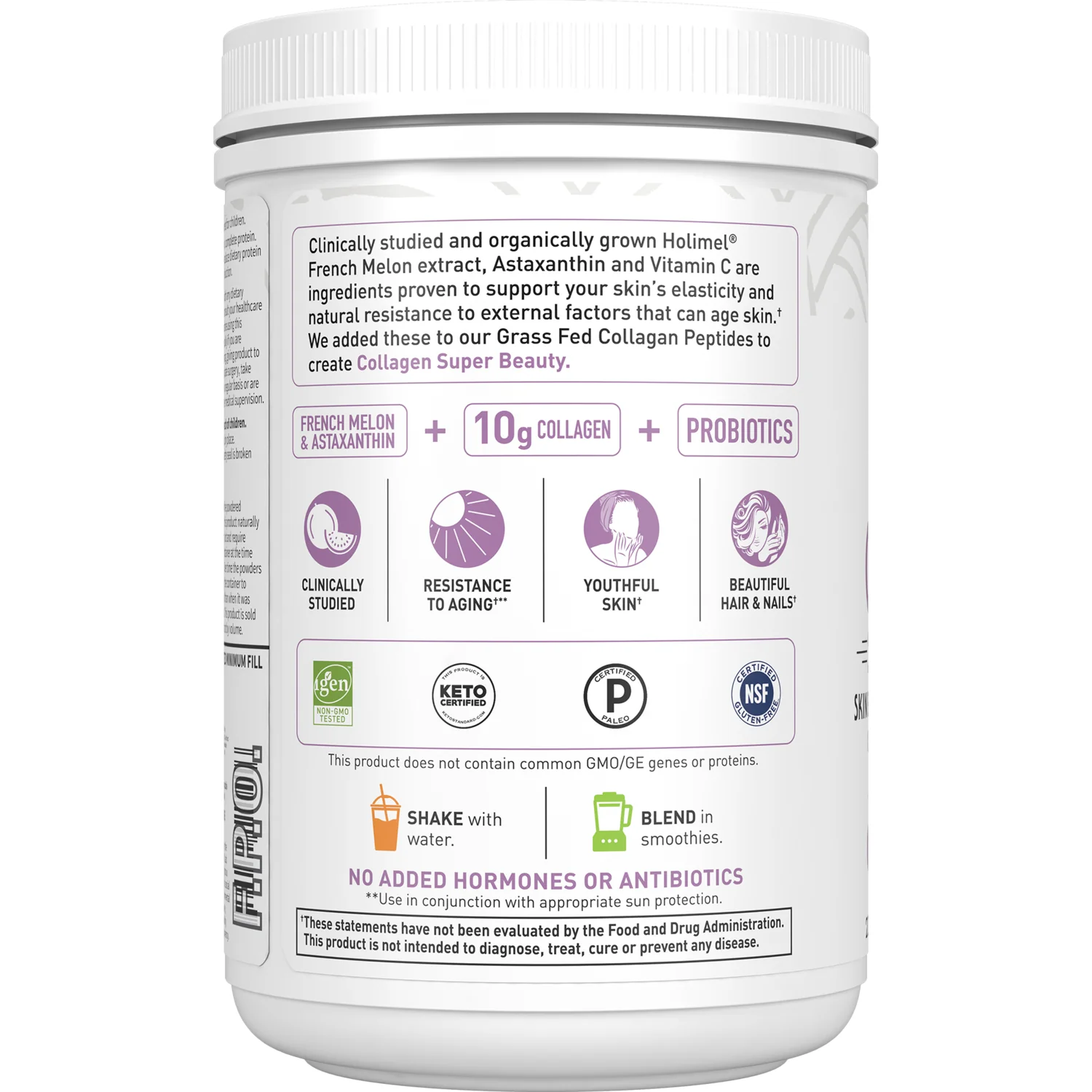 Grass Fed Collagen Super Beauty - Blueberry Acai - Image 3