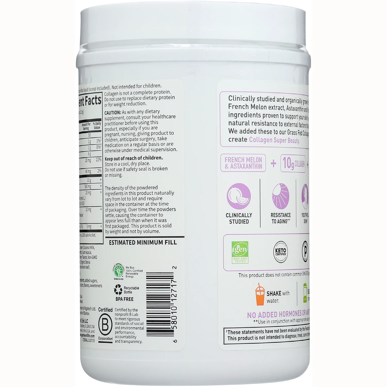 Grass Fed Collagen Super Beauty - Blueberry Acai - Image 4