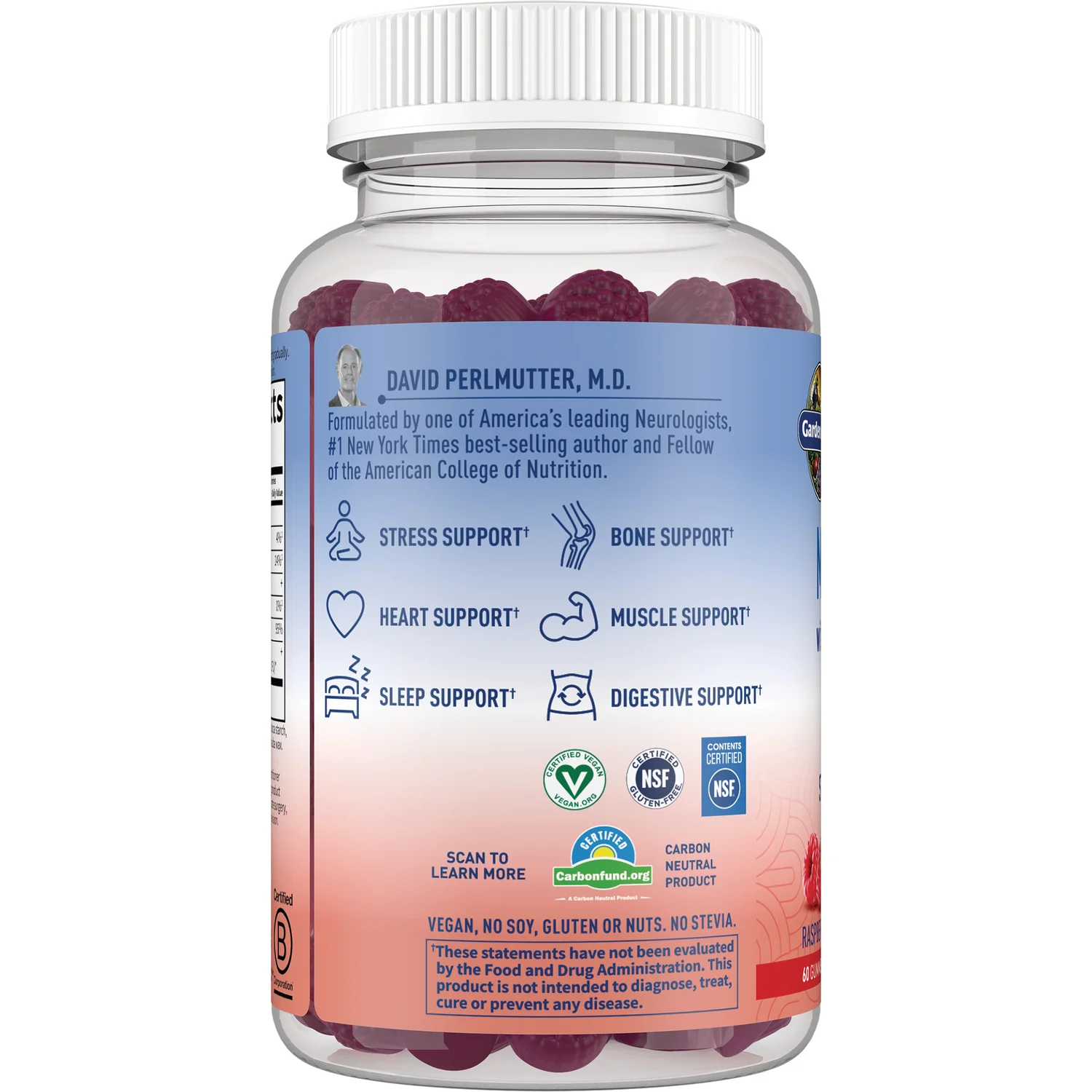 Magnesium with Pre & Probiotics Gummies - Raspberry - Image 3