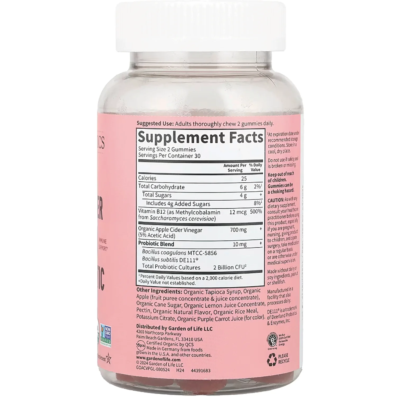 Organic Apple Cider Vinegar Probiotic - Image 2