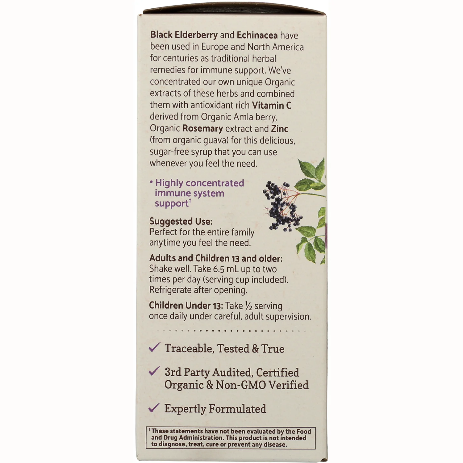 Organics Elderberry Immune Syrup - Image 4