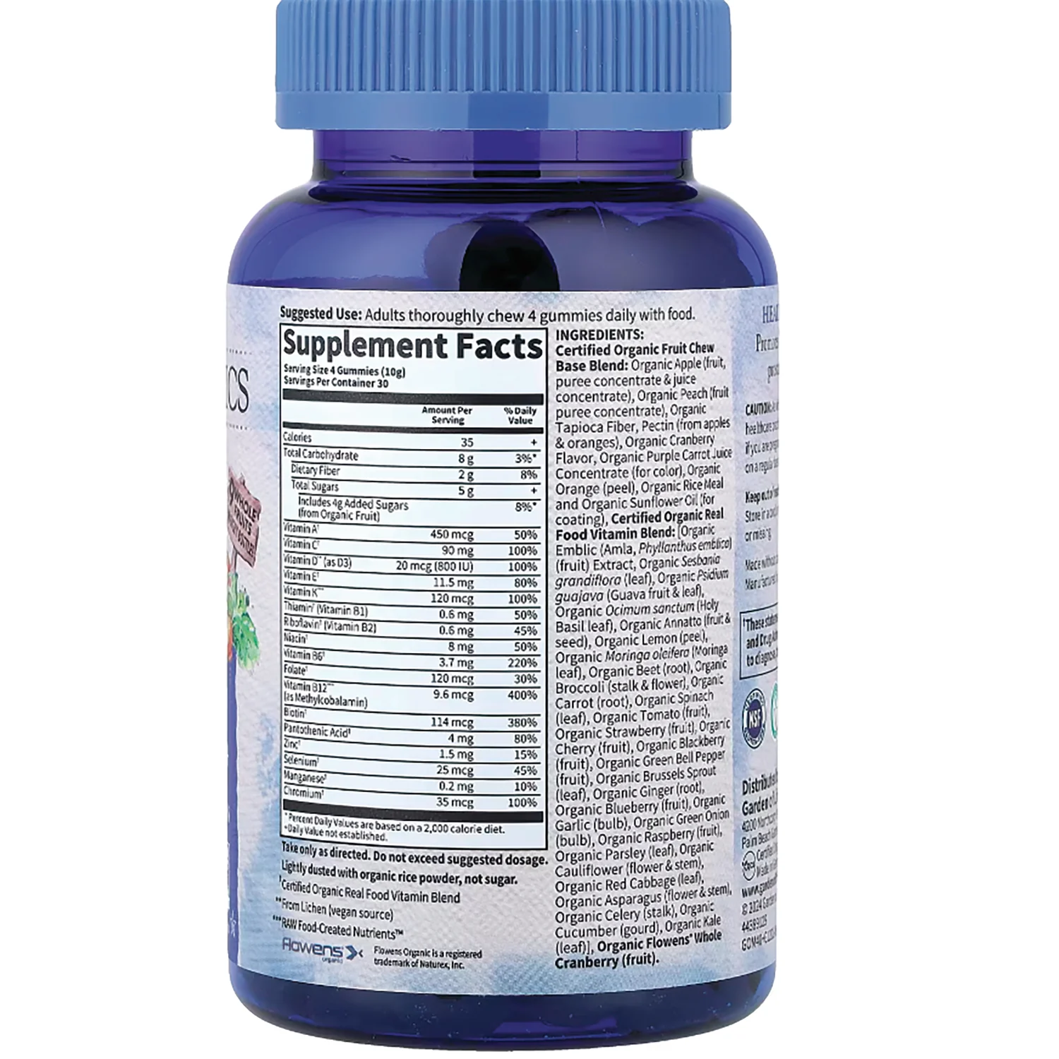 Organics Men's Multi 40+ Gummies - Organic Berry - Image 2