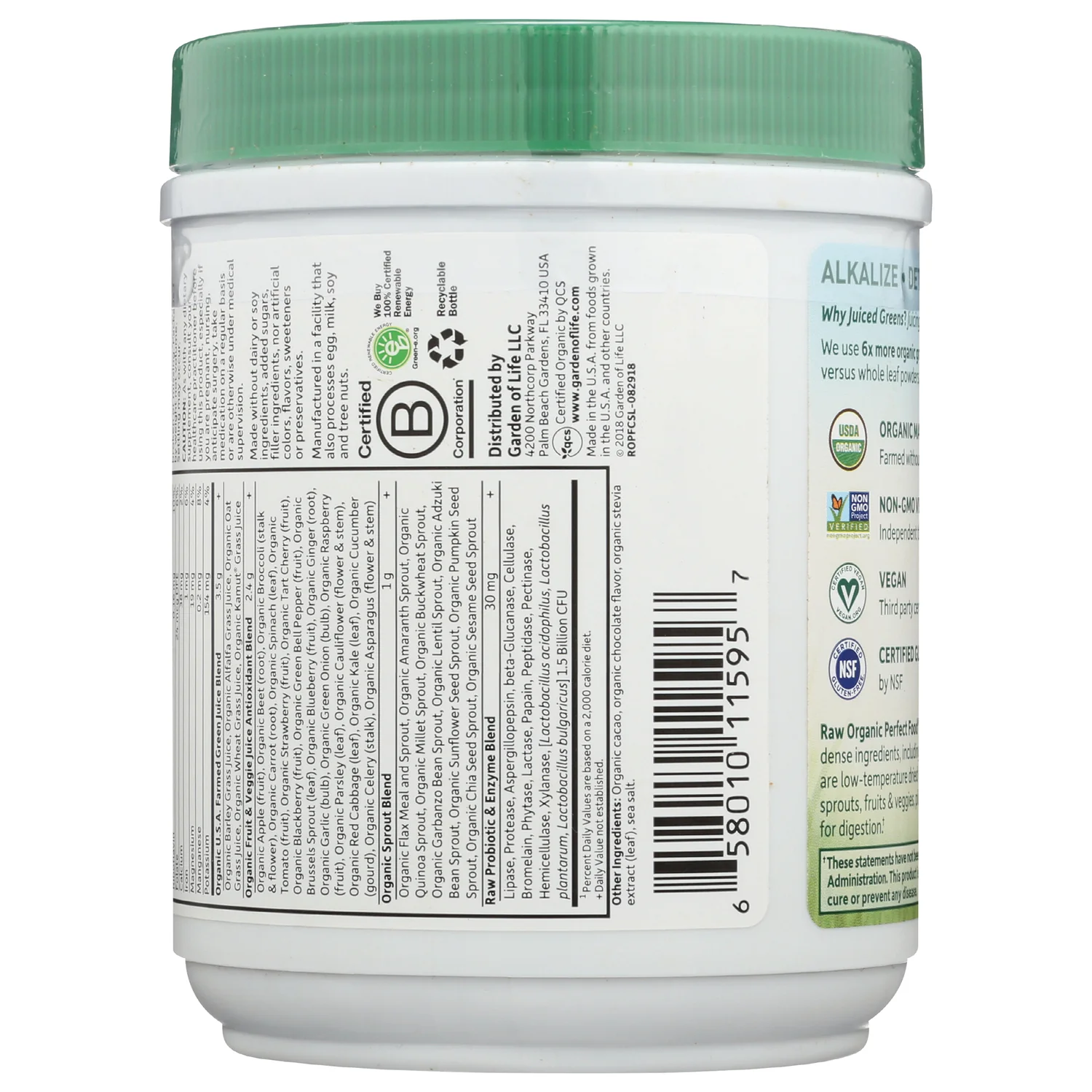 Raw Organic Perfect Food Green Superfood - Chocolate - Image 3