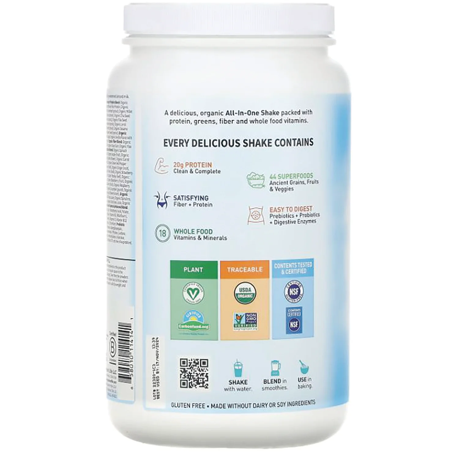 Raw Organic Meal Plant-Based - Lightly Sweet - Image 3