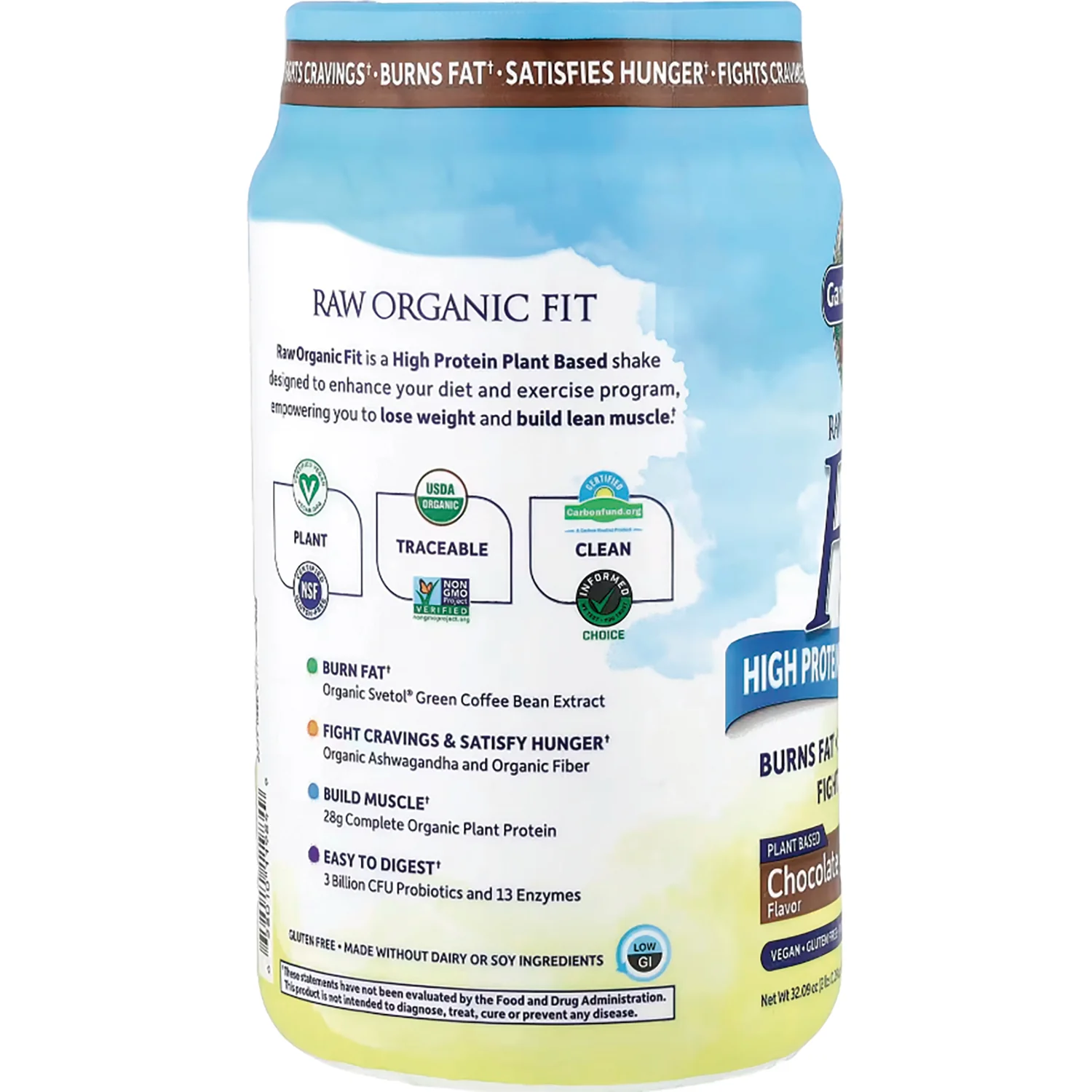 Raw Organic Fit High Protein for Weight Loss - Chocolate - Image 3
