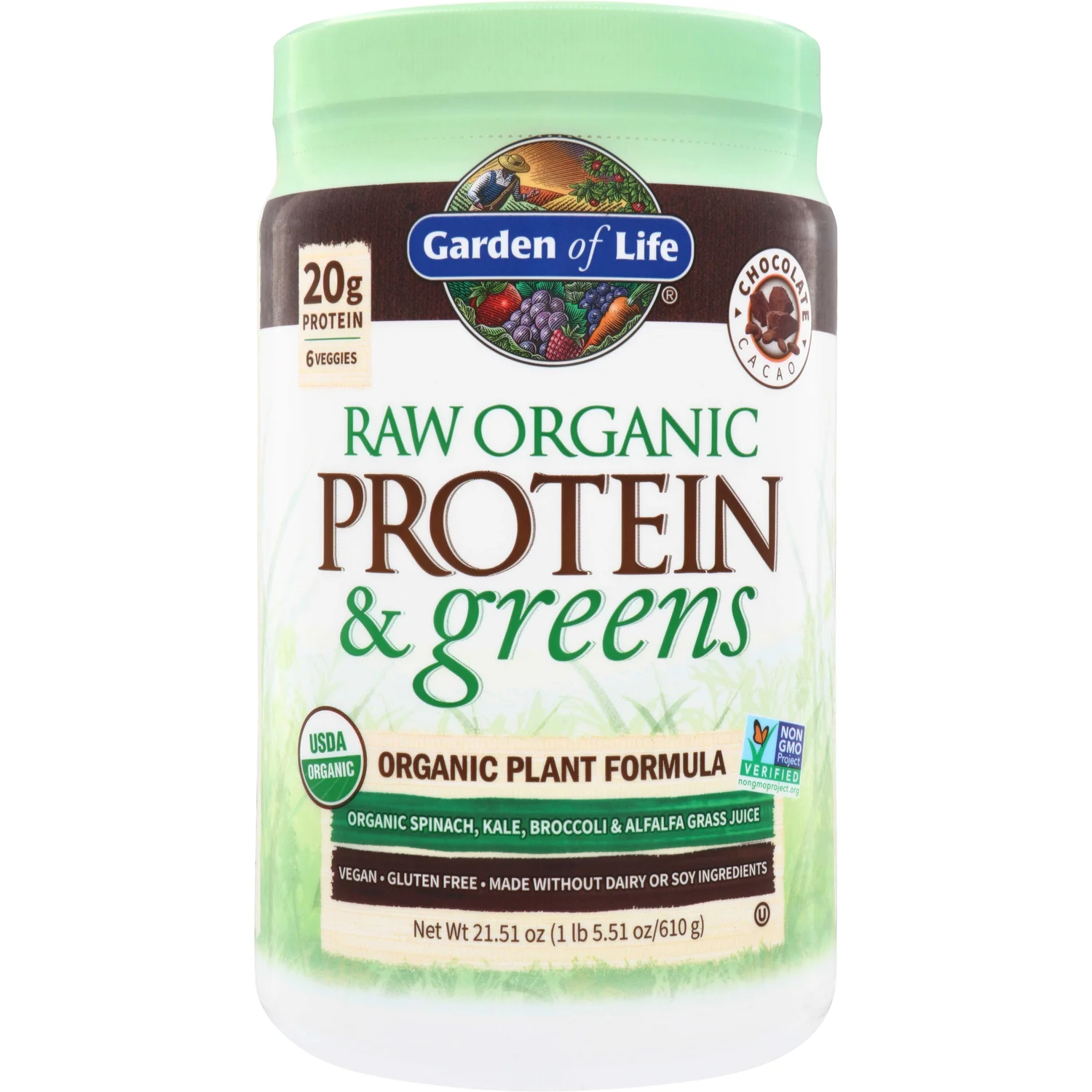 Raw Organic Protein & Greens - Chocolate Cacao