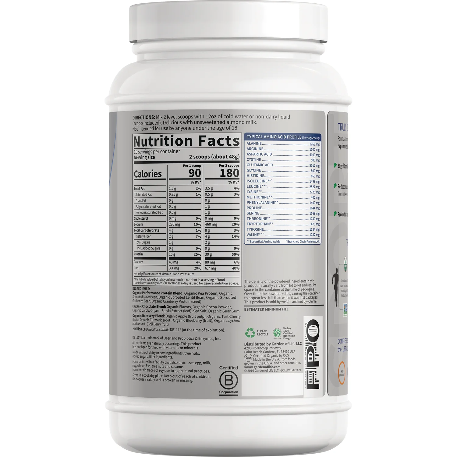 SPORT Organic Plant-Based Protein - Chocolate - Image 2