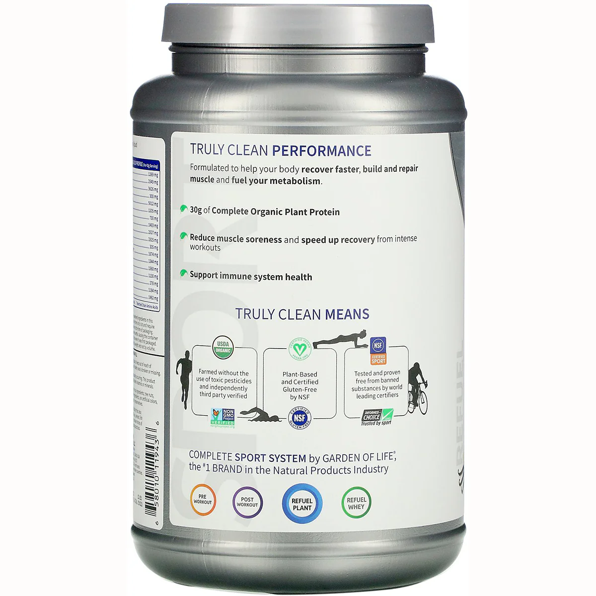 SPORT Organic Plant-Based Protein - Vanilla - Image 3