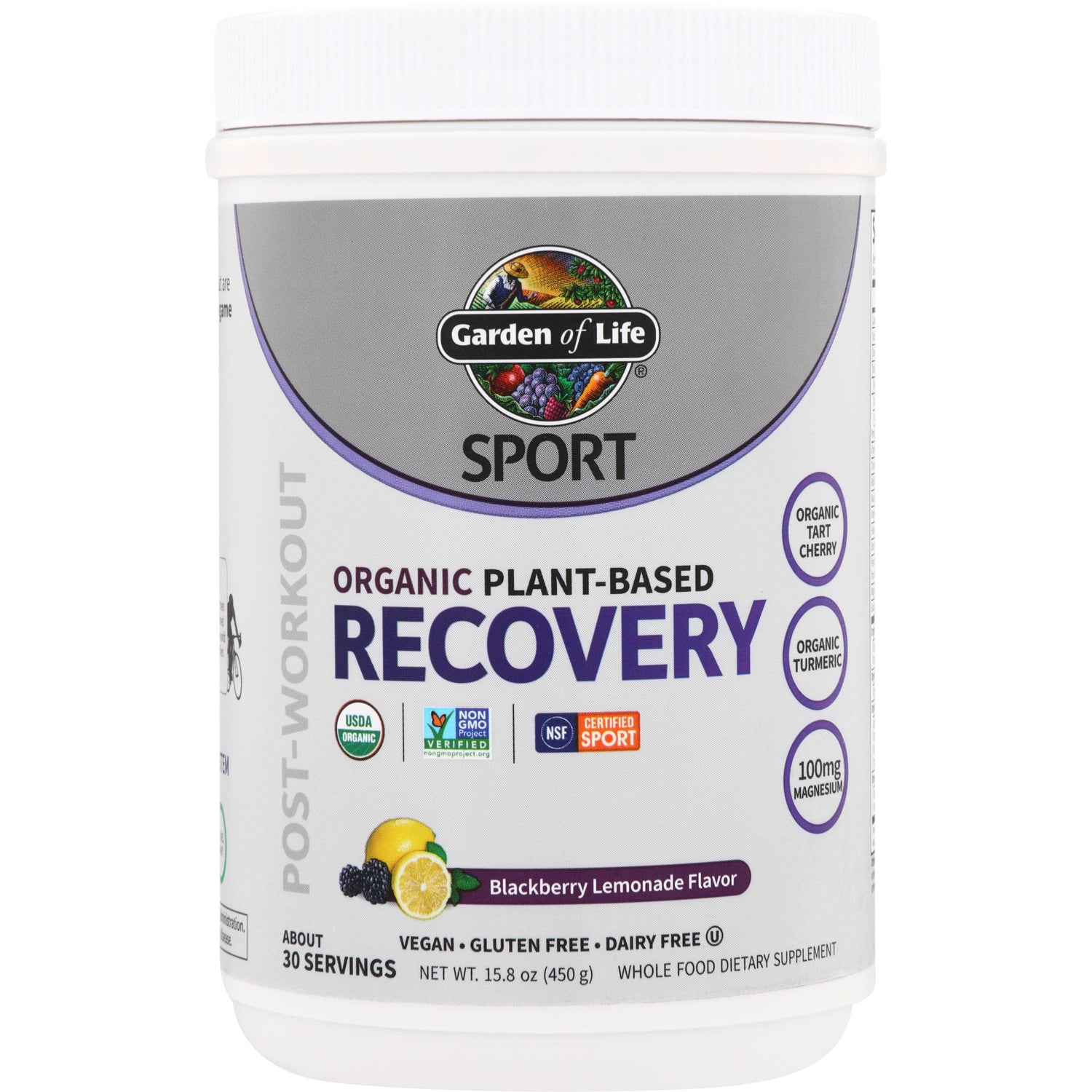 SPORT Organic Plant-Based Recovery - Blackberry Lemonade