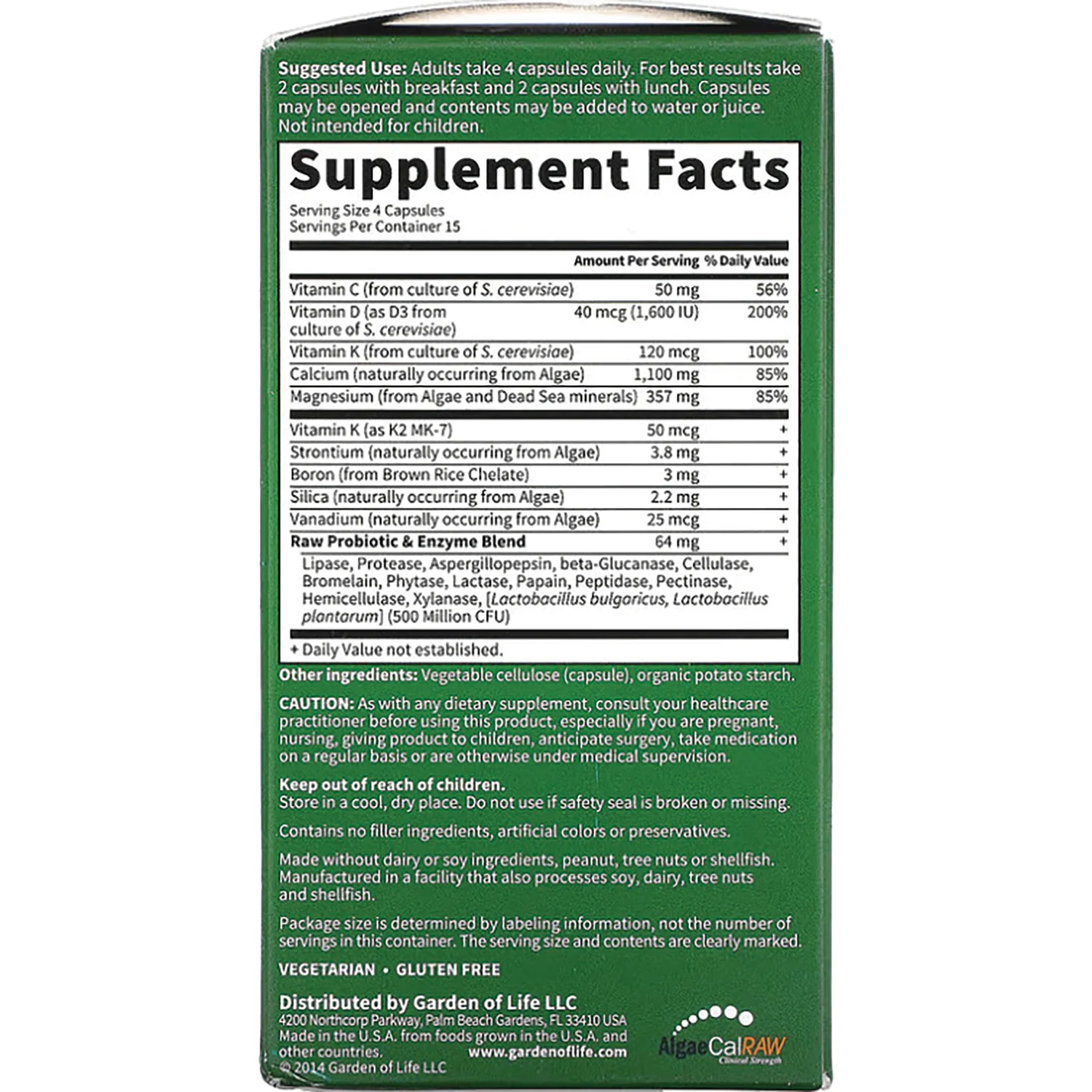 Vitamin Code Raw Calcium - Image 2