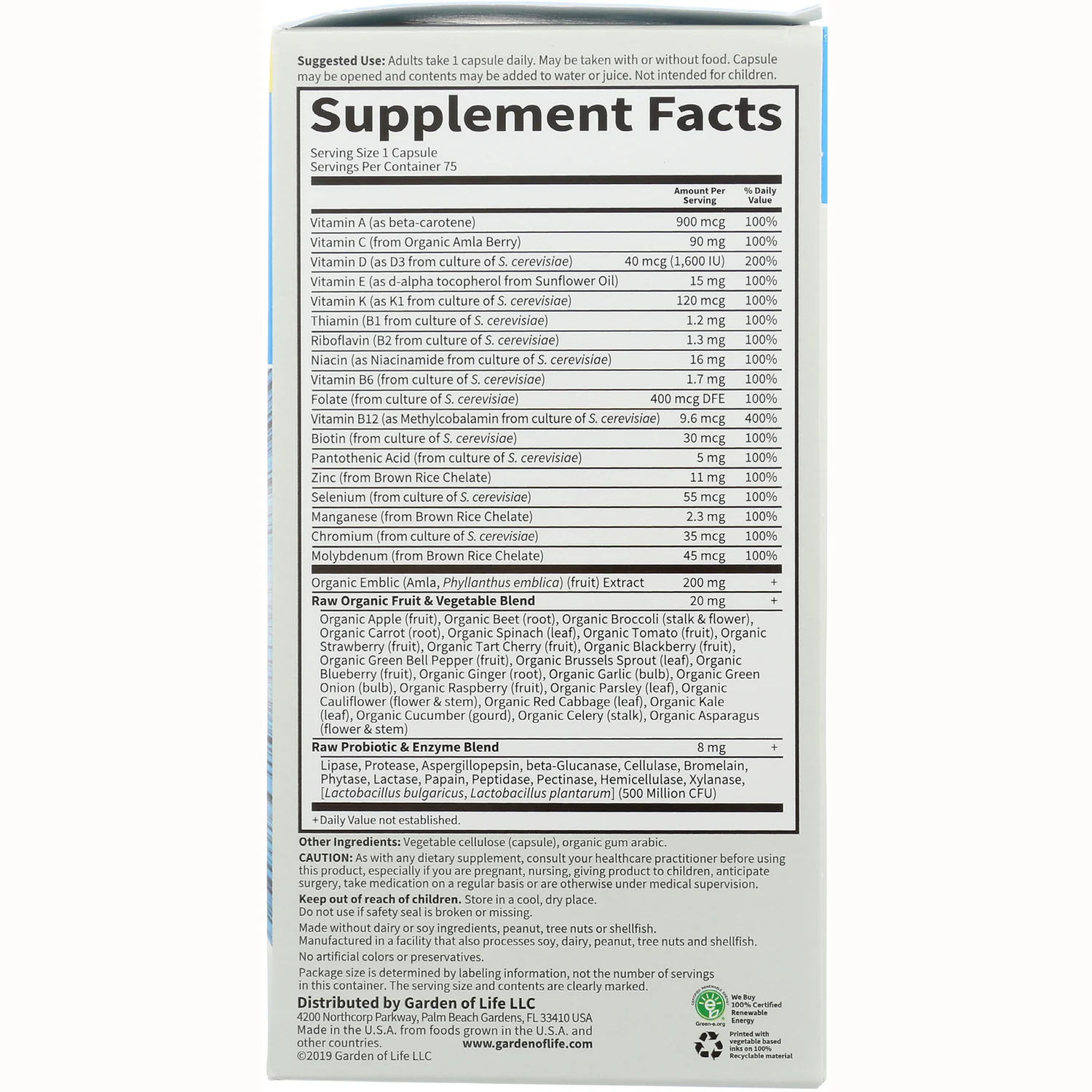 Vitamin Code Raw One for Men - Image 2