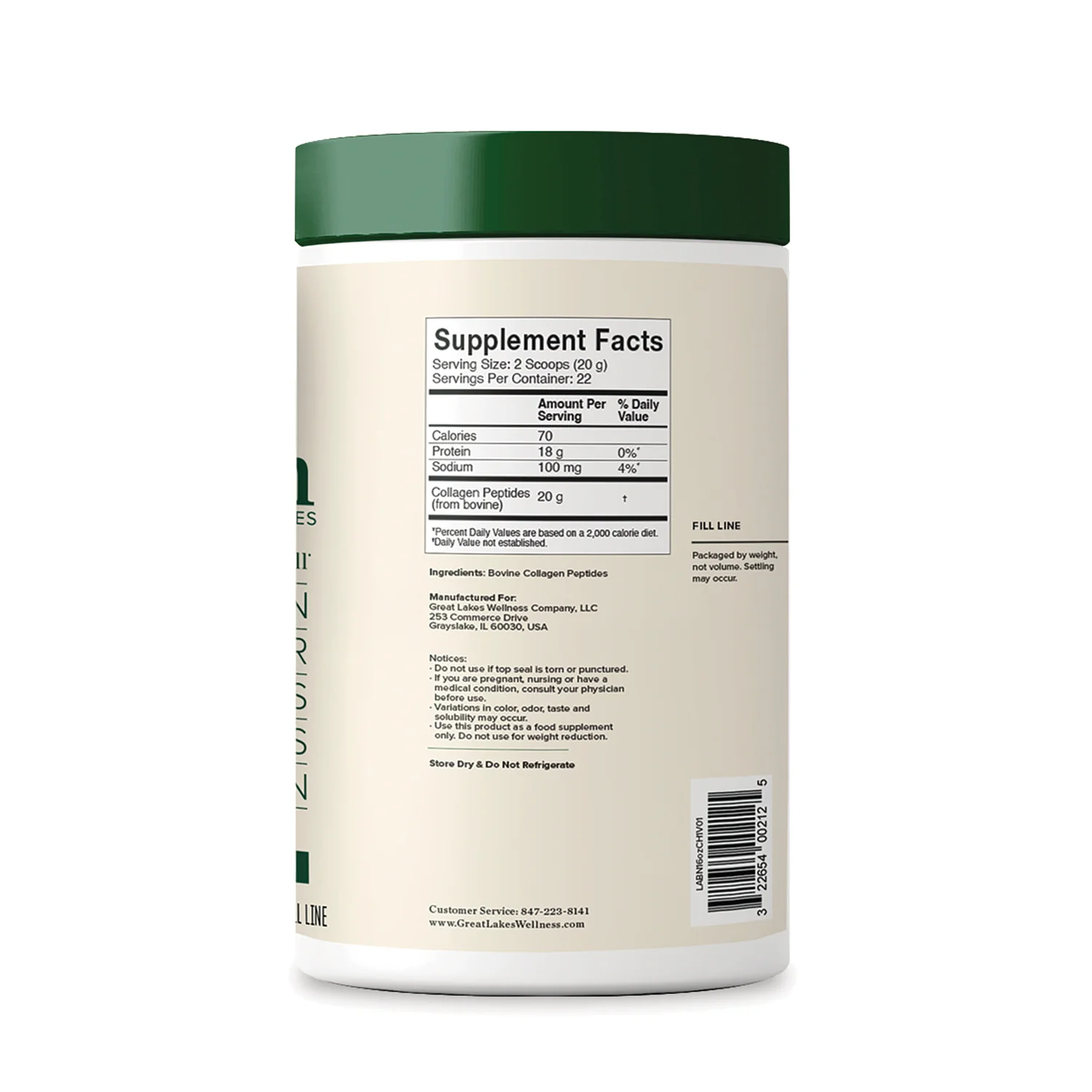 Grass-Fed Bovine Collagen Peptides - Unflavored - Image 2