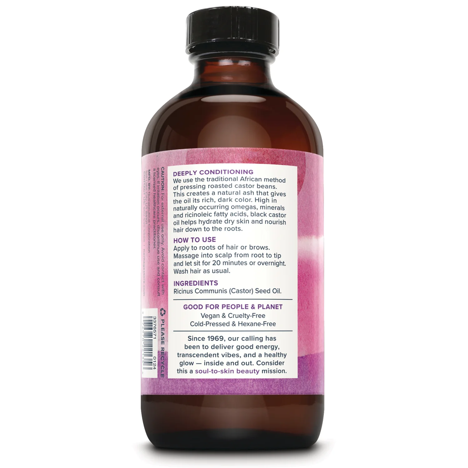 Black Castor Oil for Body, Hair and Brows - Image 2