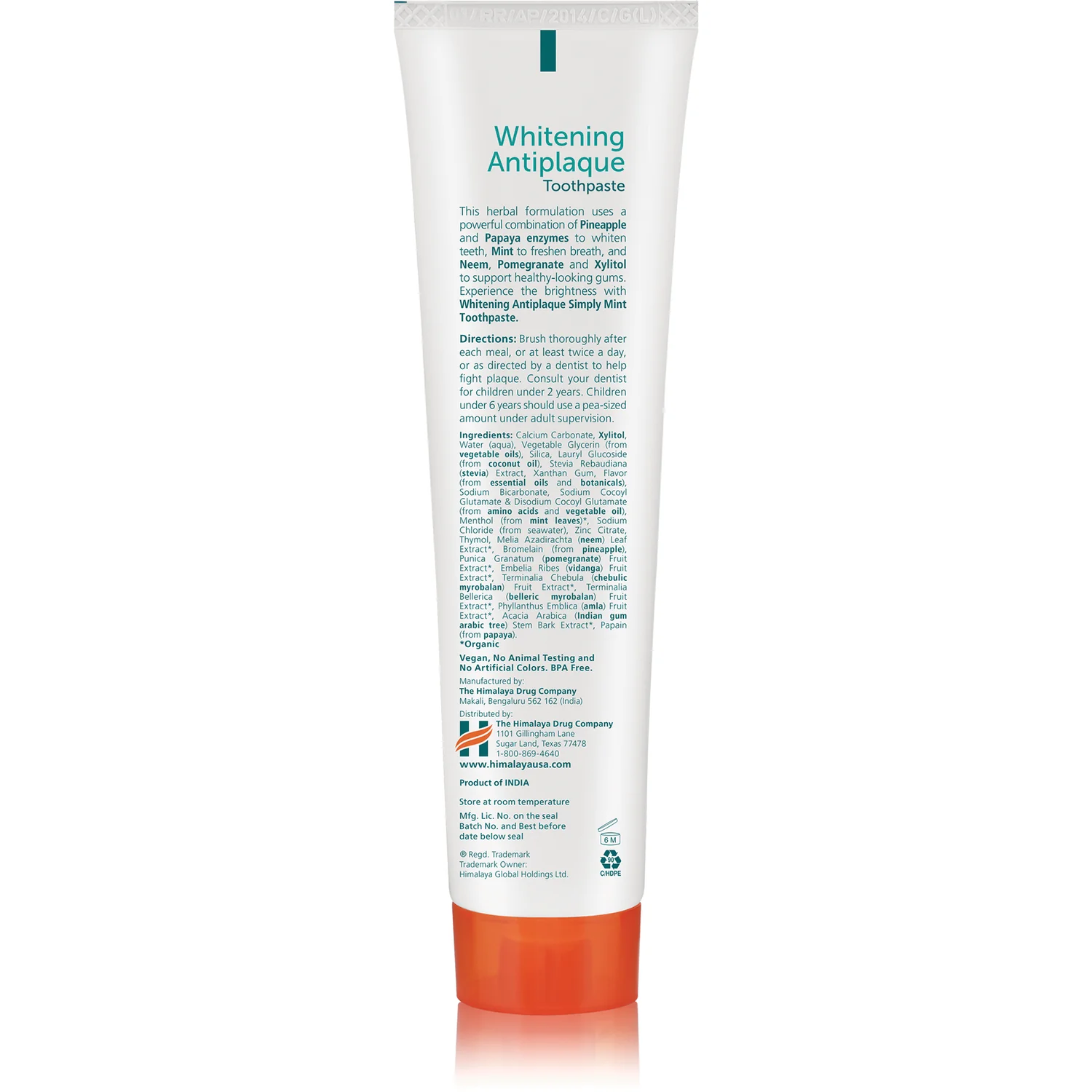 Botanique Whitening Complete Care Toothpaste - Simply Mint - Image 2