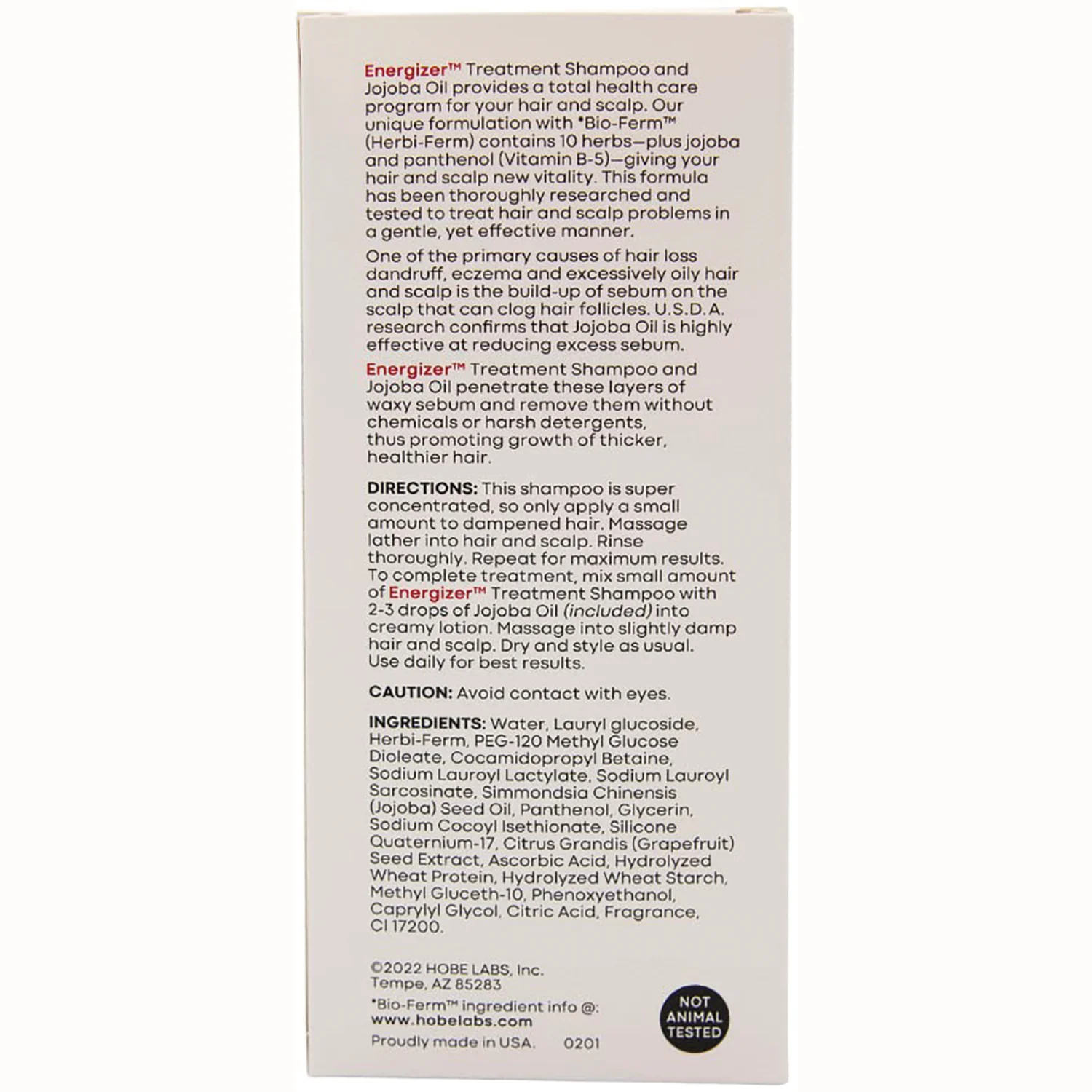 Energizer Treatment Shampoo - Image 2