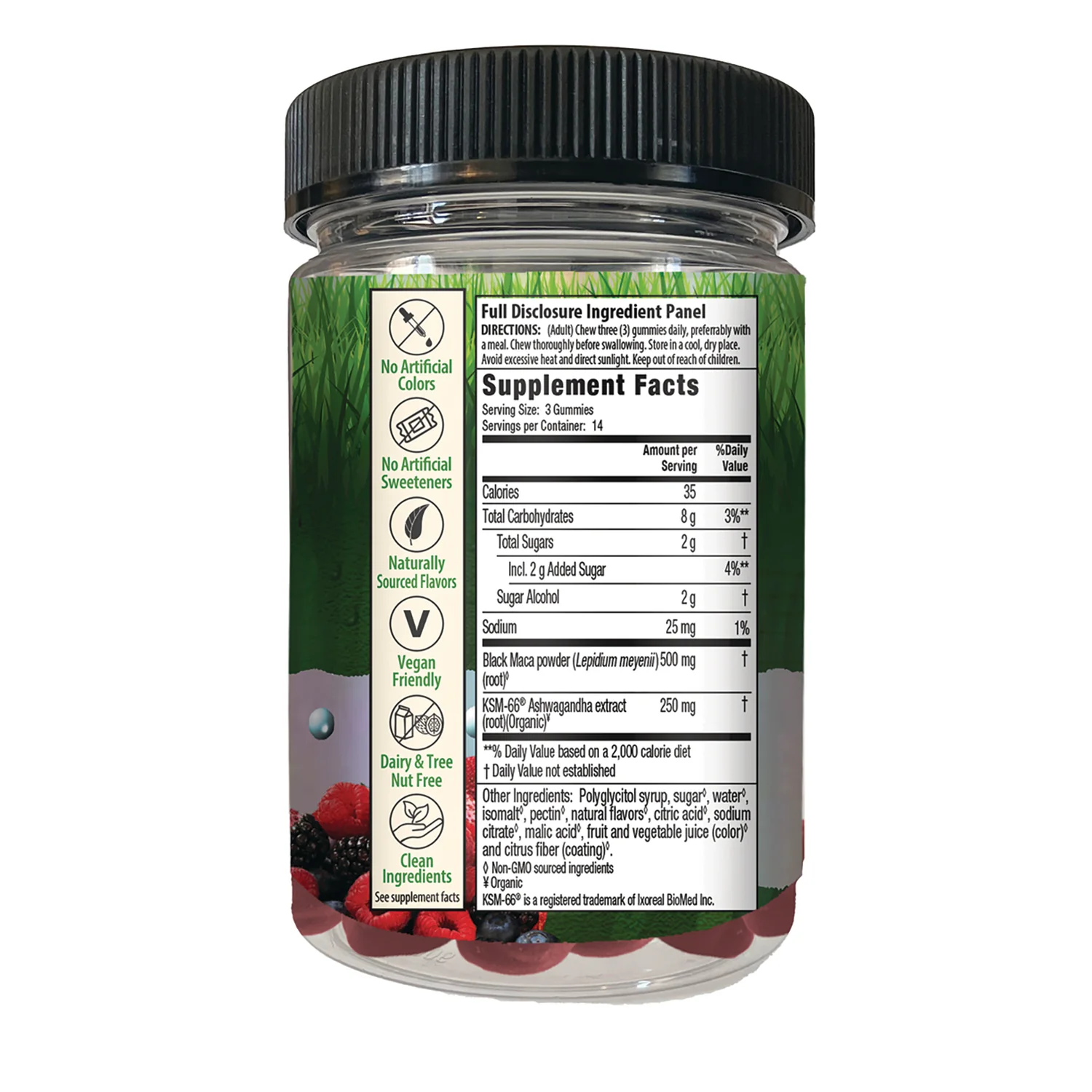 Maca Root + Ashwagandha Gummies - Strawberry - Image 2