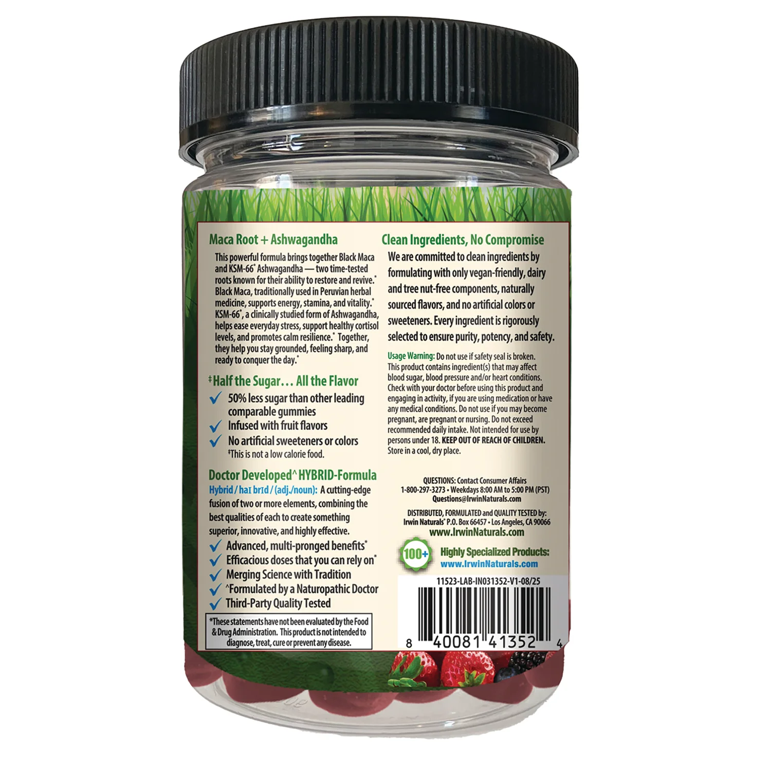 Maca Root + Ashwagandha Gummies - Strawberry - Image 3