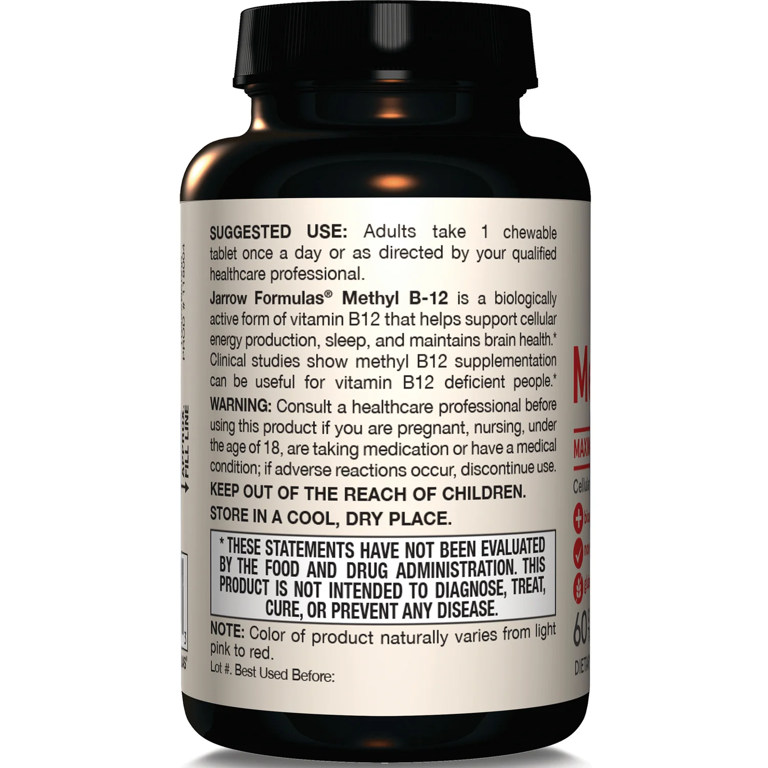 Vegan Methyl B-12 Maximum Strength - Cherry - Image 3