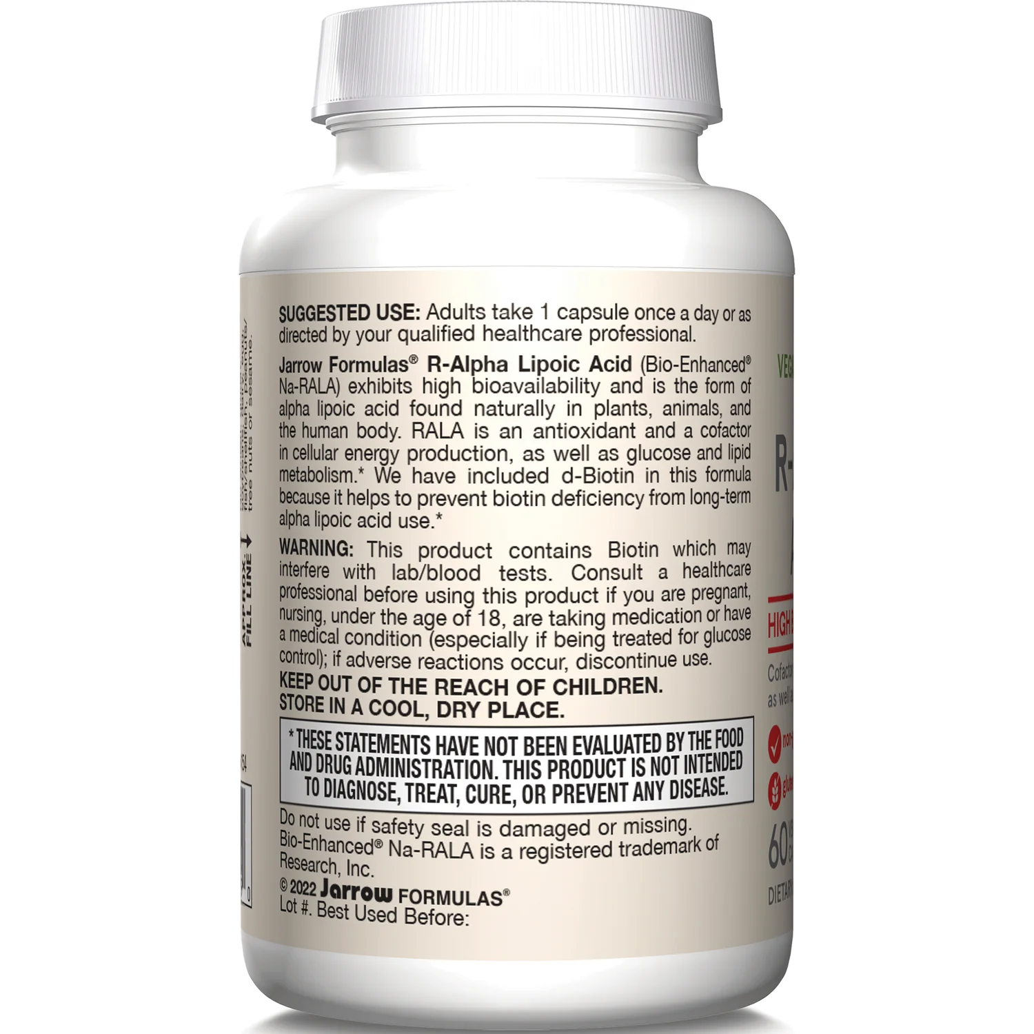 Vegan R-Alpha Lipoic Acid with Biotin - Image 3