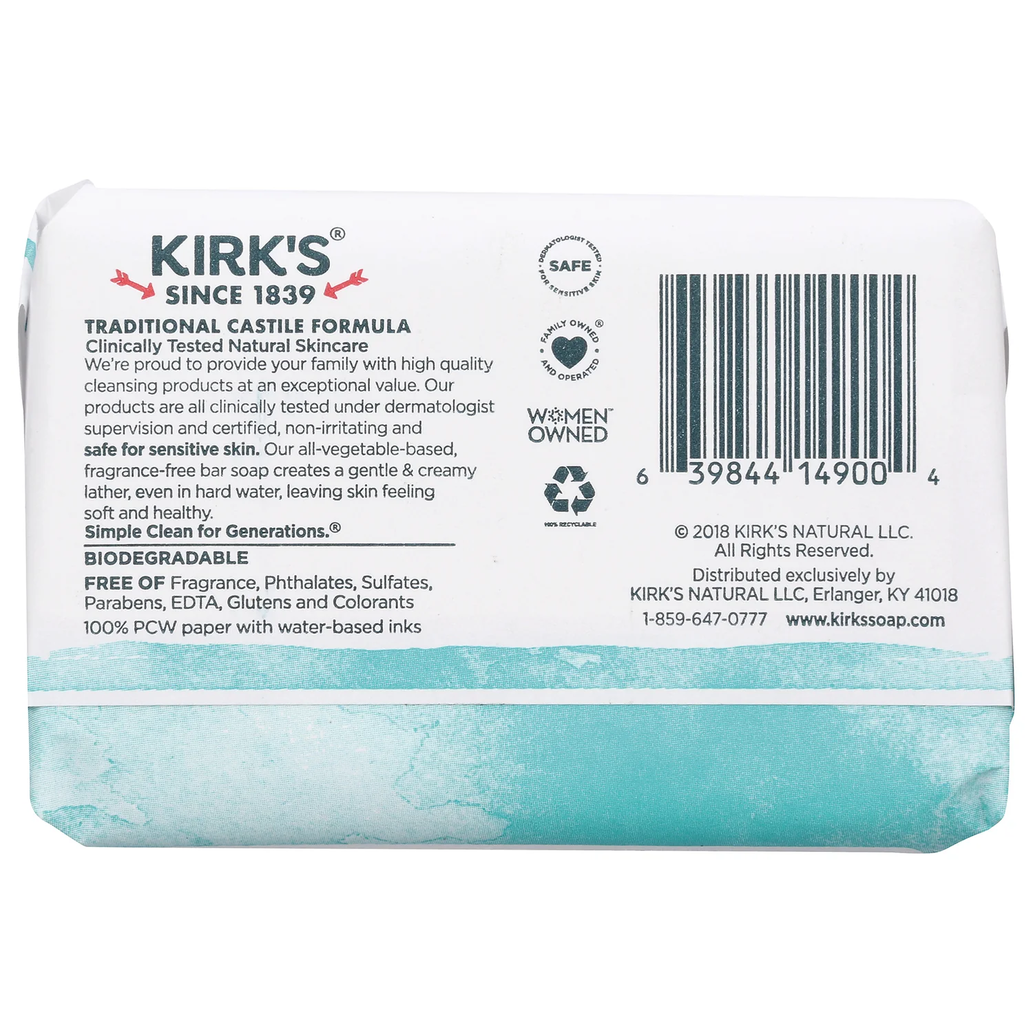 Gentle Castile Soap - Fragrance Free - Image 3