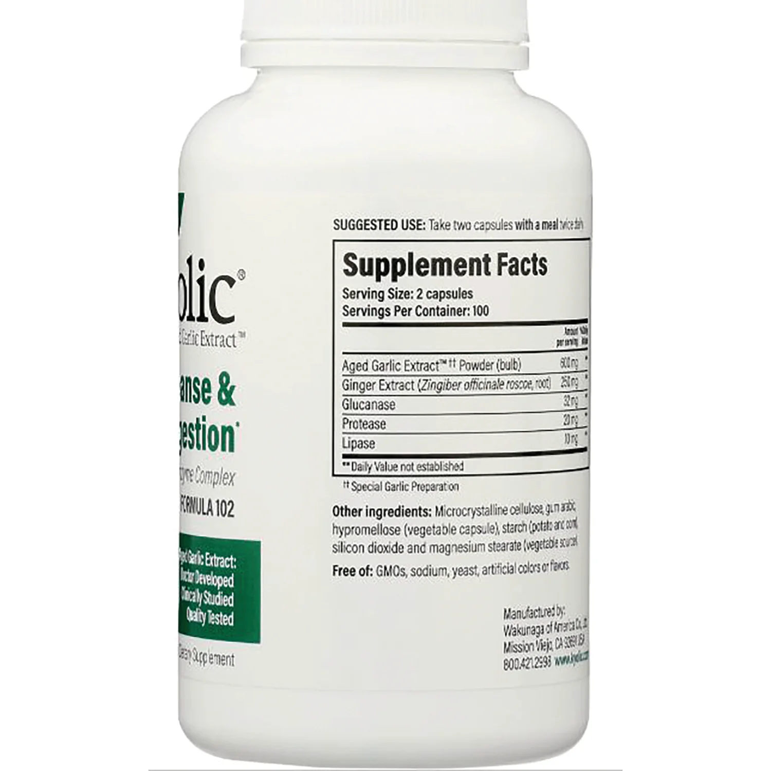 #102 Aged Garlic Extract Cleanse & Digestion - Image 2