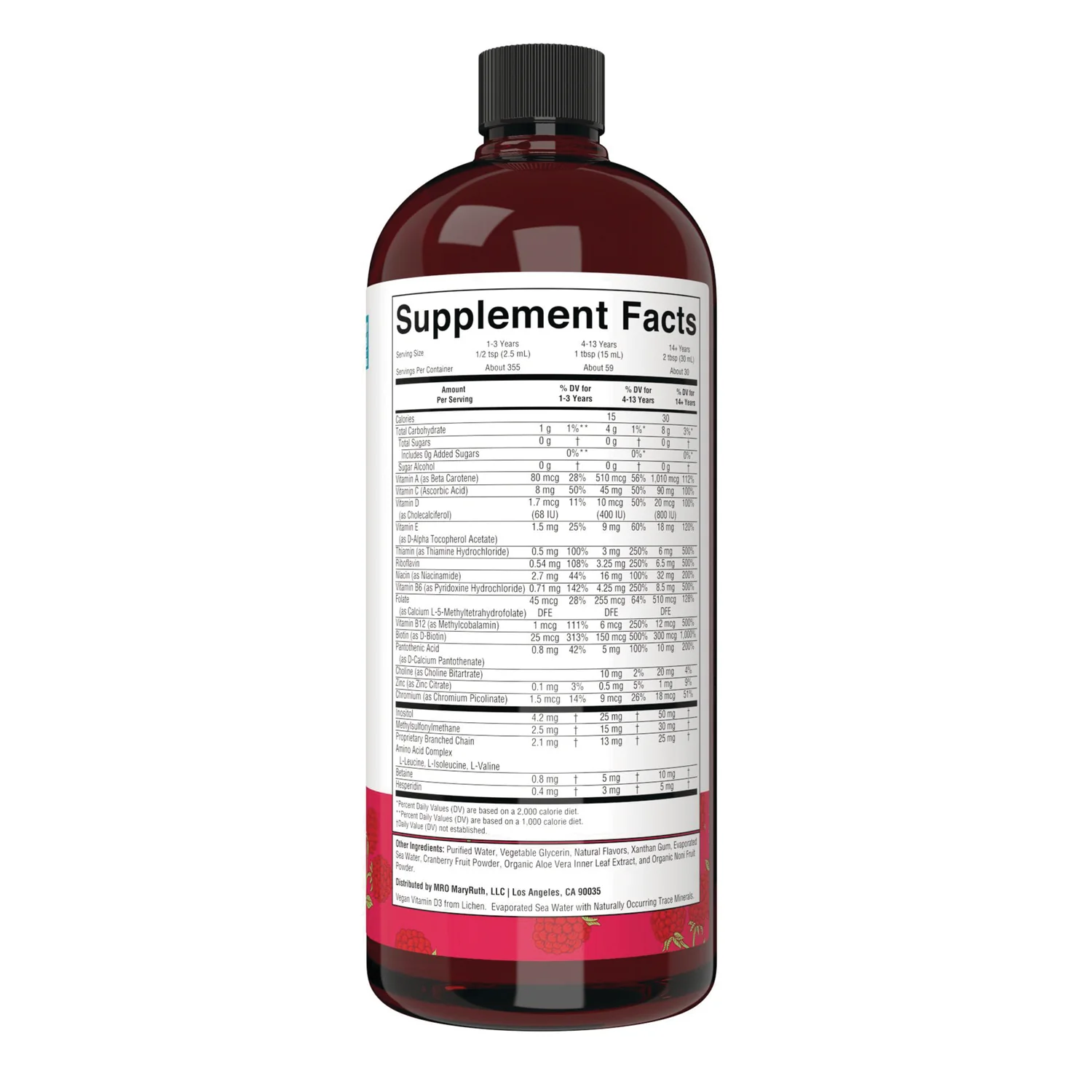 Liquid Morning Multivitamin - Raspberry - Image 2