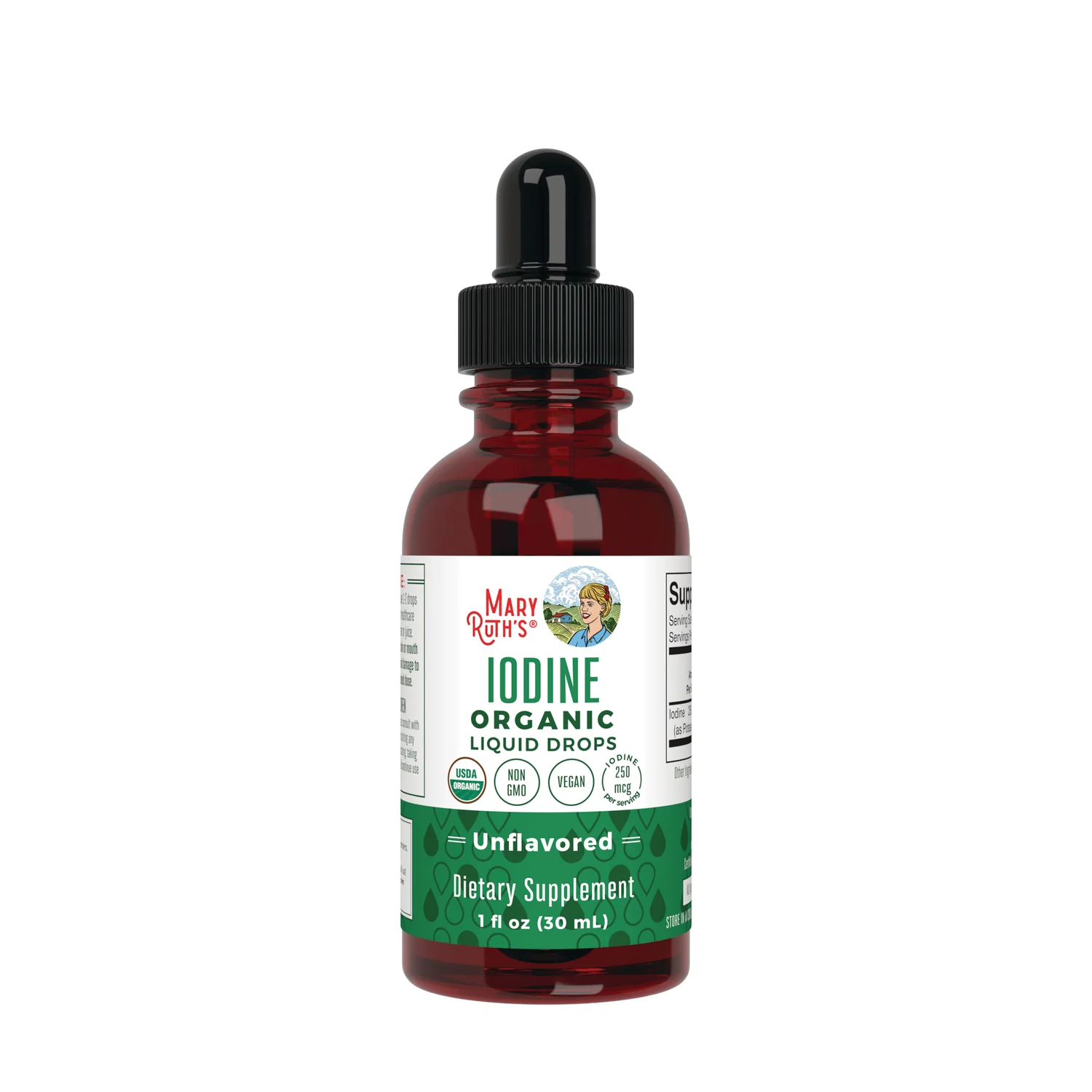 Organic Iodine Liquid Drops - Unflavored