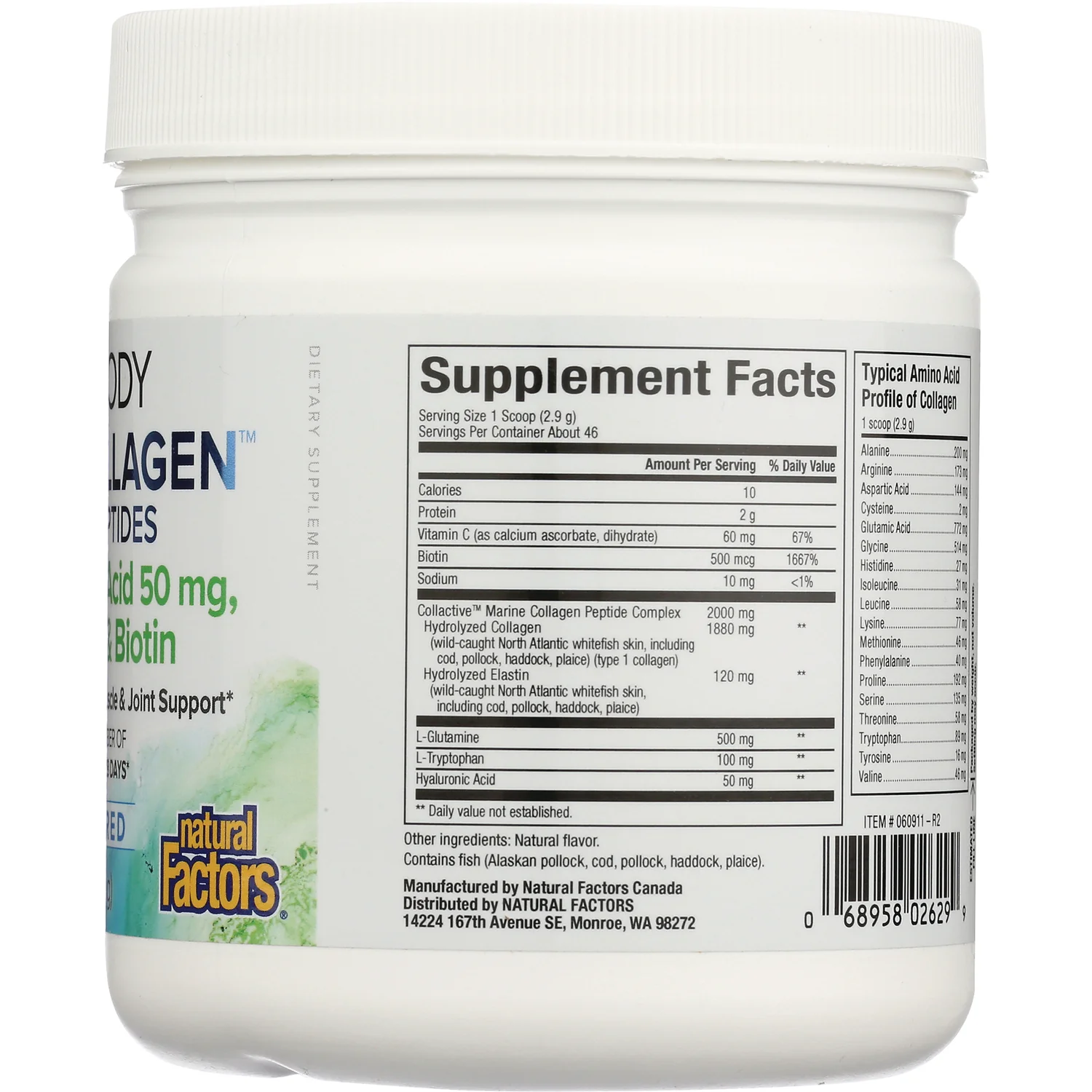 Total Body Marine Collagen Bioactive Peptides - Unflavored - Image 2