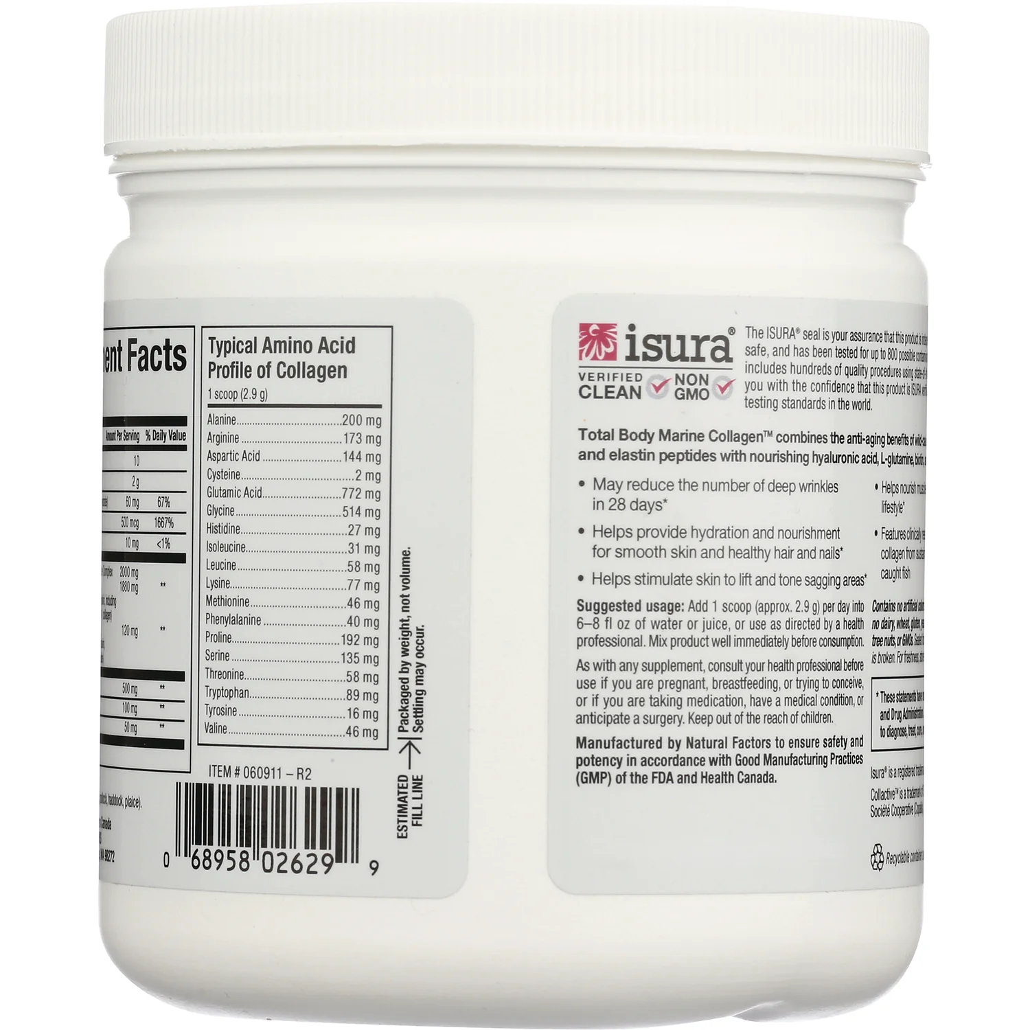 Total Body Marine Collagen Bioactive Peptides - Unflavored - Image 3