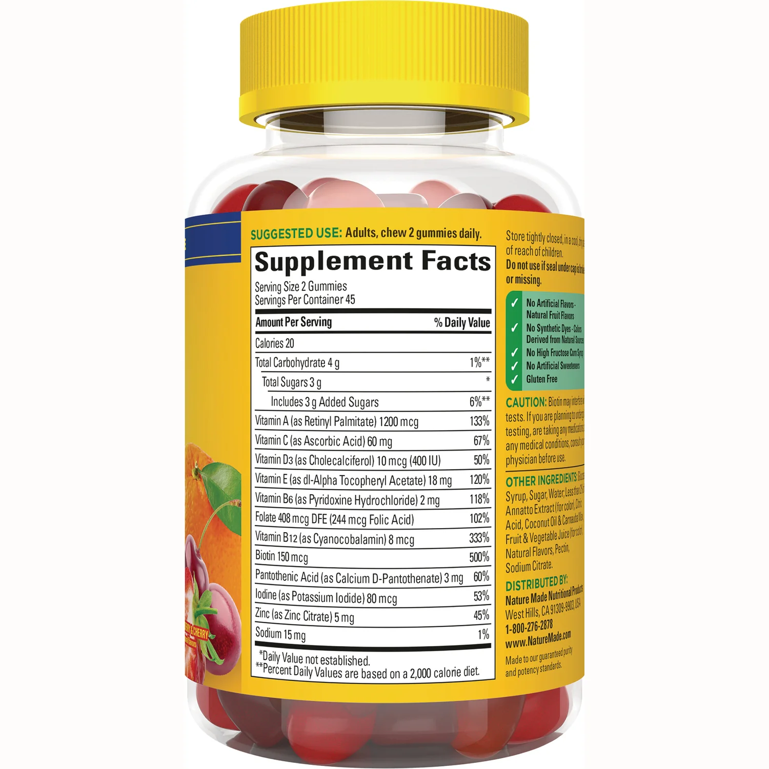 Multi Gummies - Orange, Strawberry & Cherry - Image 2
