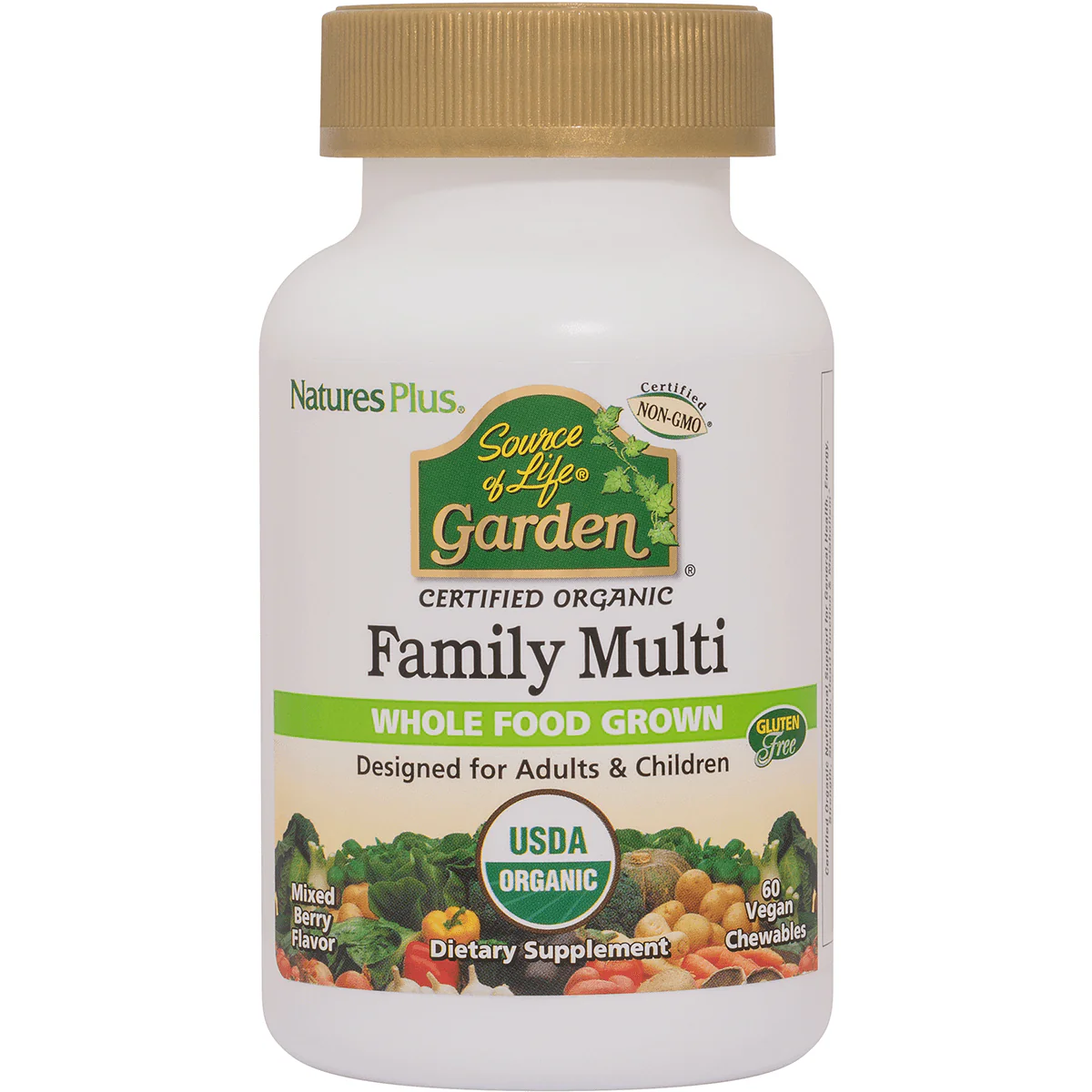 Source of Life Garden Certified Organic Family Multi - Mixed Berry