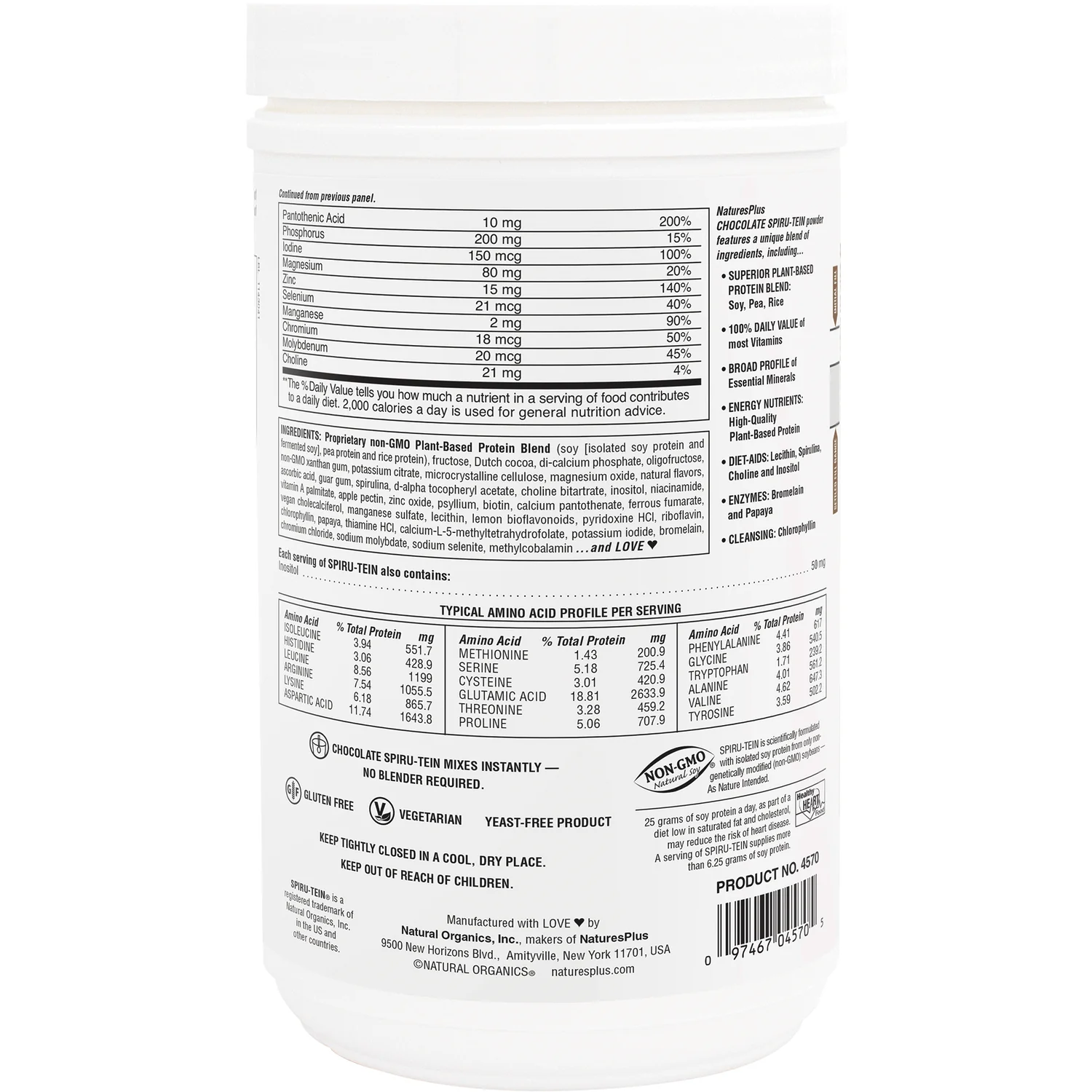 Spiru-Tein Protein Powder Meal - Chocolate - Image 3