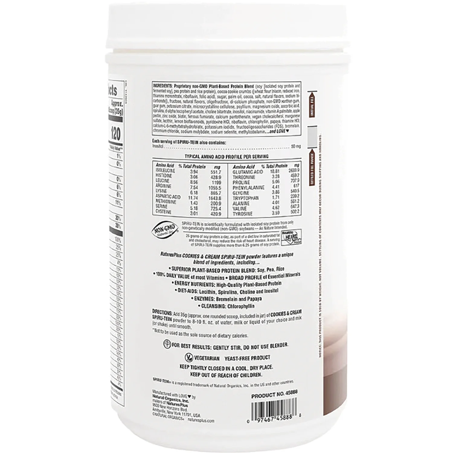 Spiru-Tein Protein Powder Meal - Cookies & Cream - Image 3