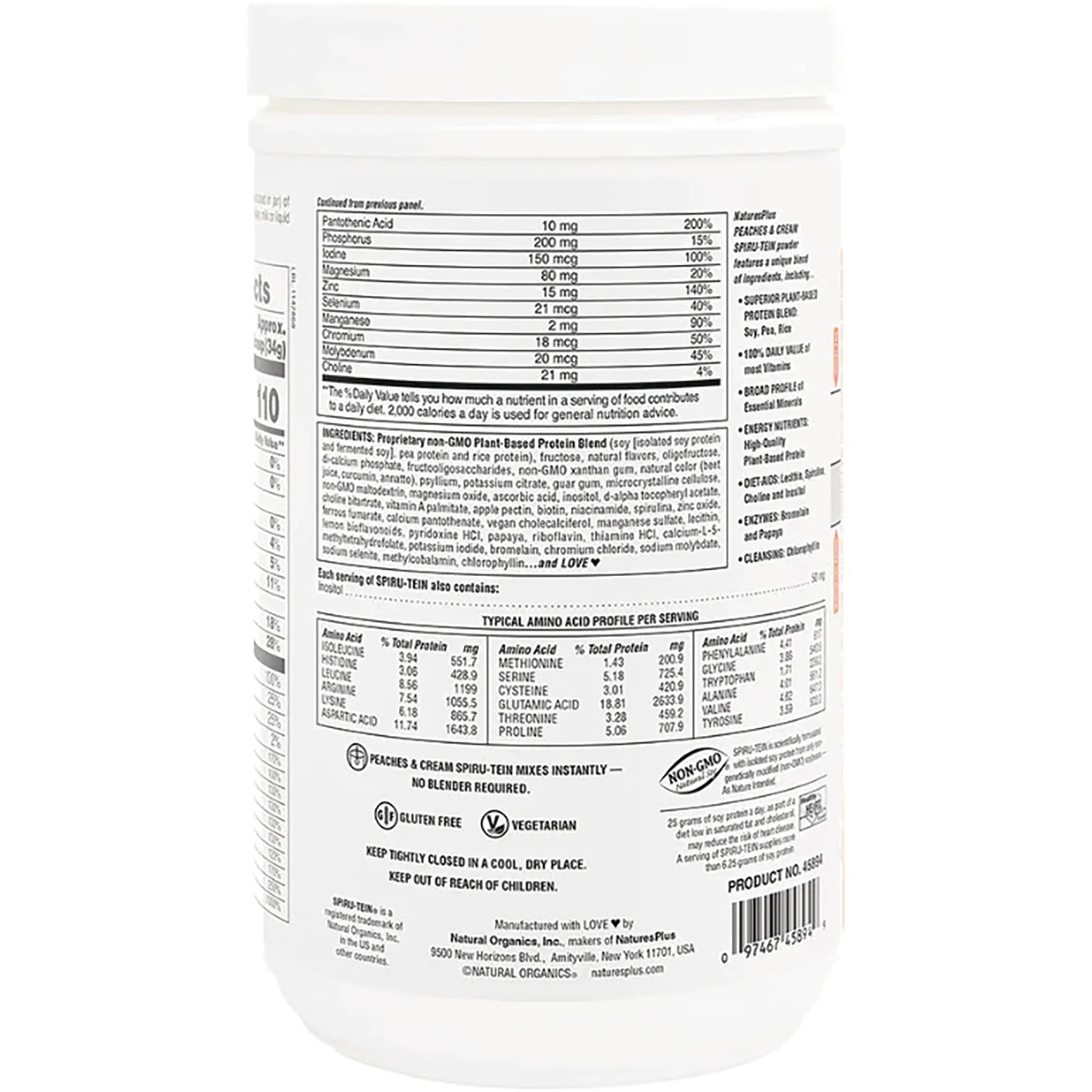 Spiru-Tein Protein Powder Meal - Peaches & Cream - Image 3