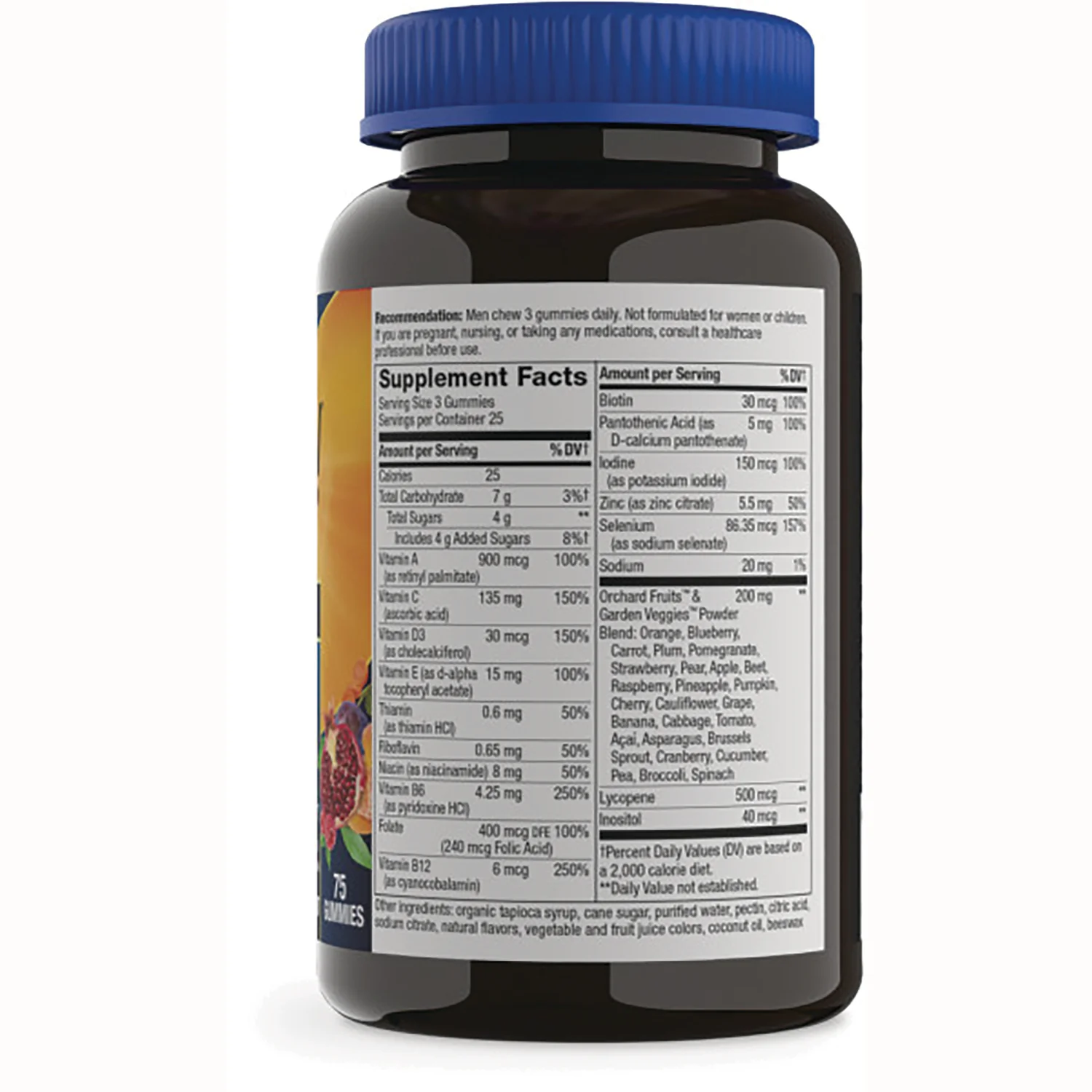 Alive! Men's Premium Gummy Multivitamin - Orange,Grape & Cherry - Image 2