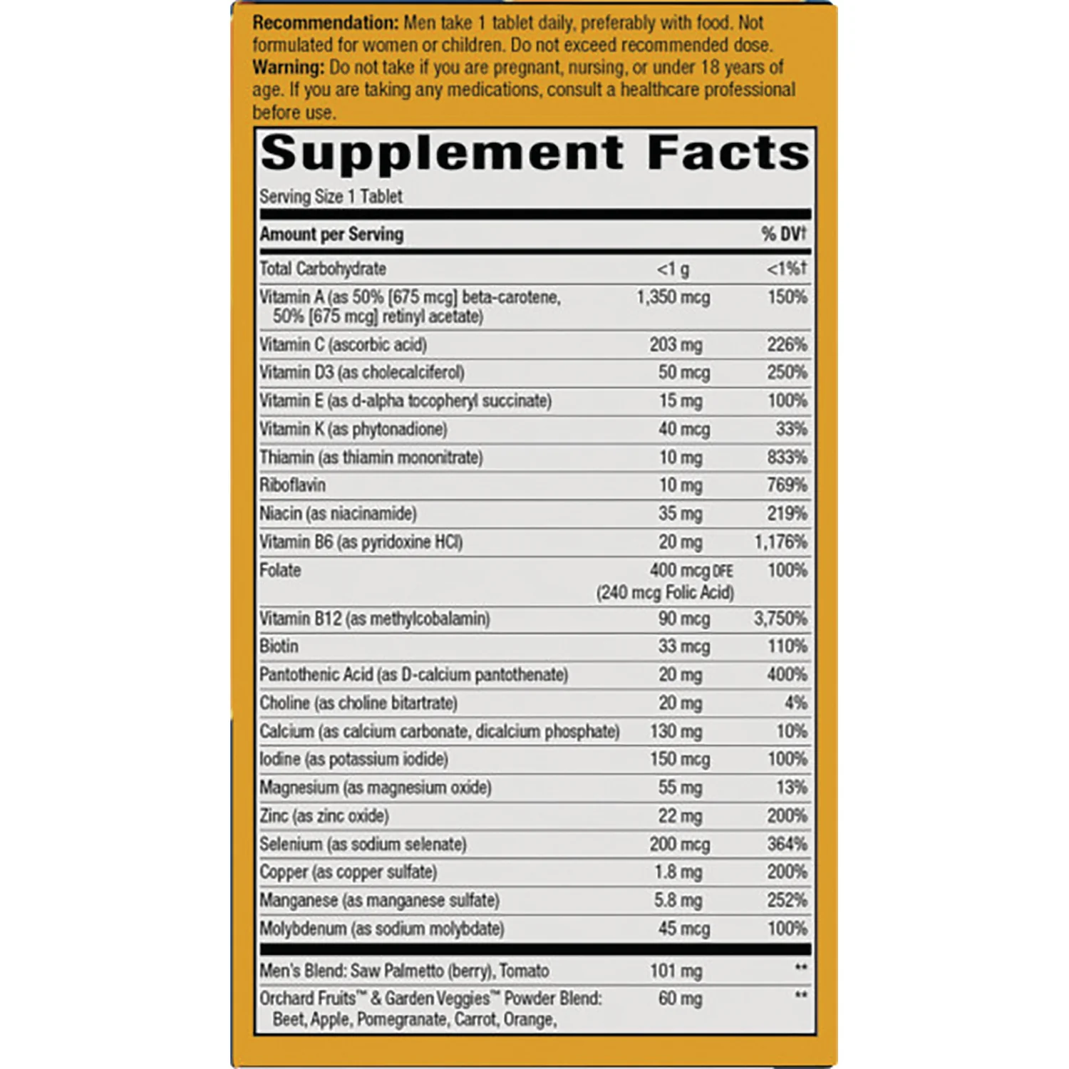 Alive! Men's 50+ Ultra Multivitamin - Image 2