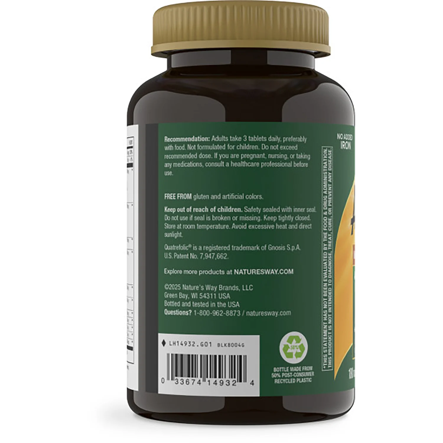 Alive! Max3 Potency Adult Multivitamin - No Added Iron - Image 3