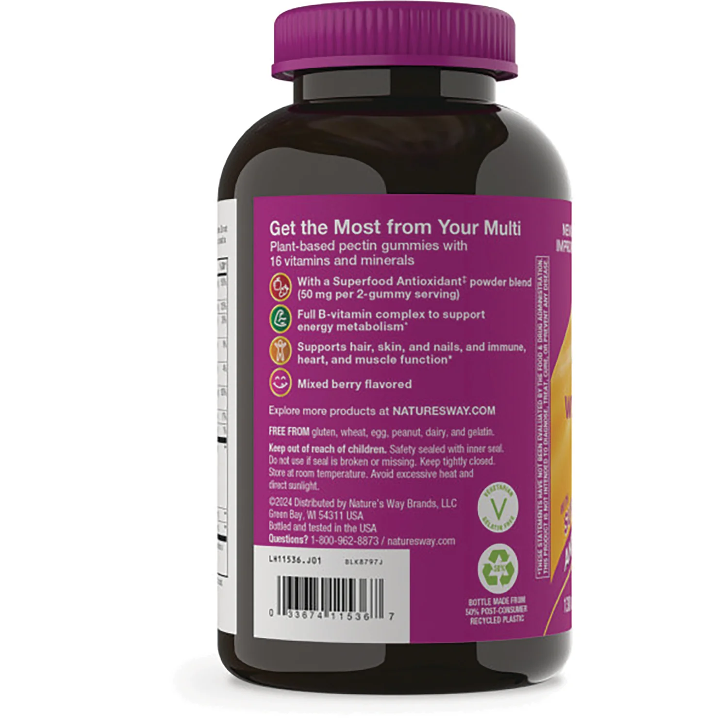 Alive! Women's Gummy Multivitamin - Mixed Berry - Image 3