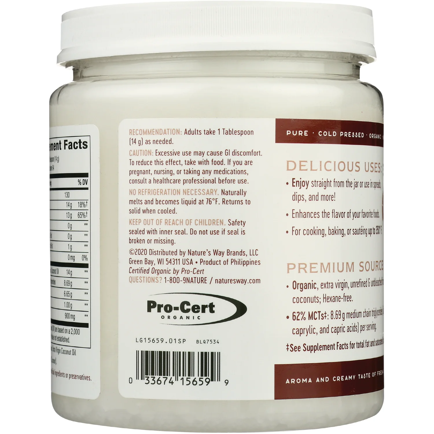 Organic Extra Virgin Coconut Oil - Image 3