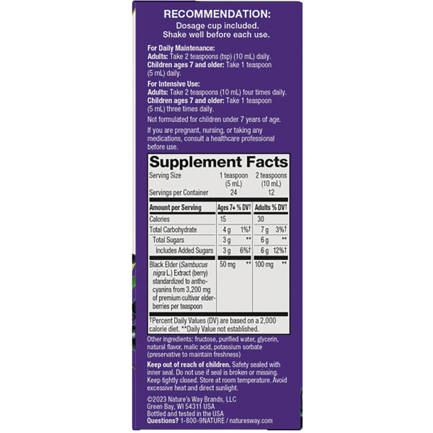 Sambucus Traditional Immune Syrup Elderberry - Image 2