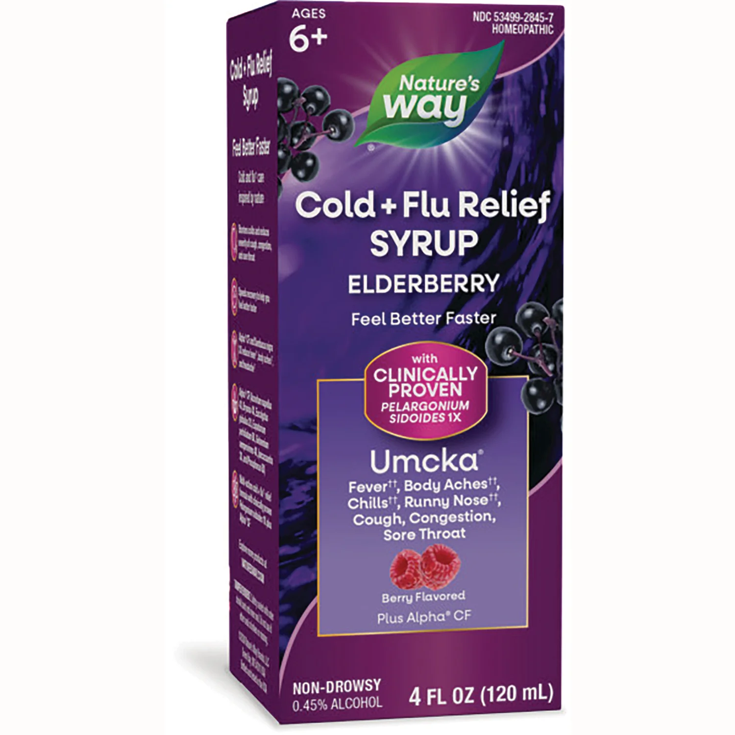 Umcka Cold + Flu Relief Syrup Elderberry - Berry