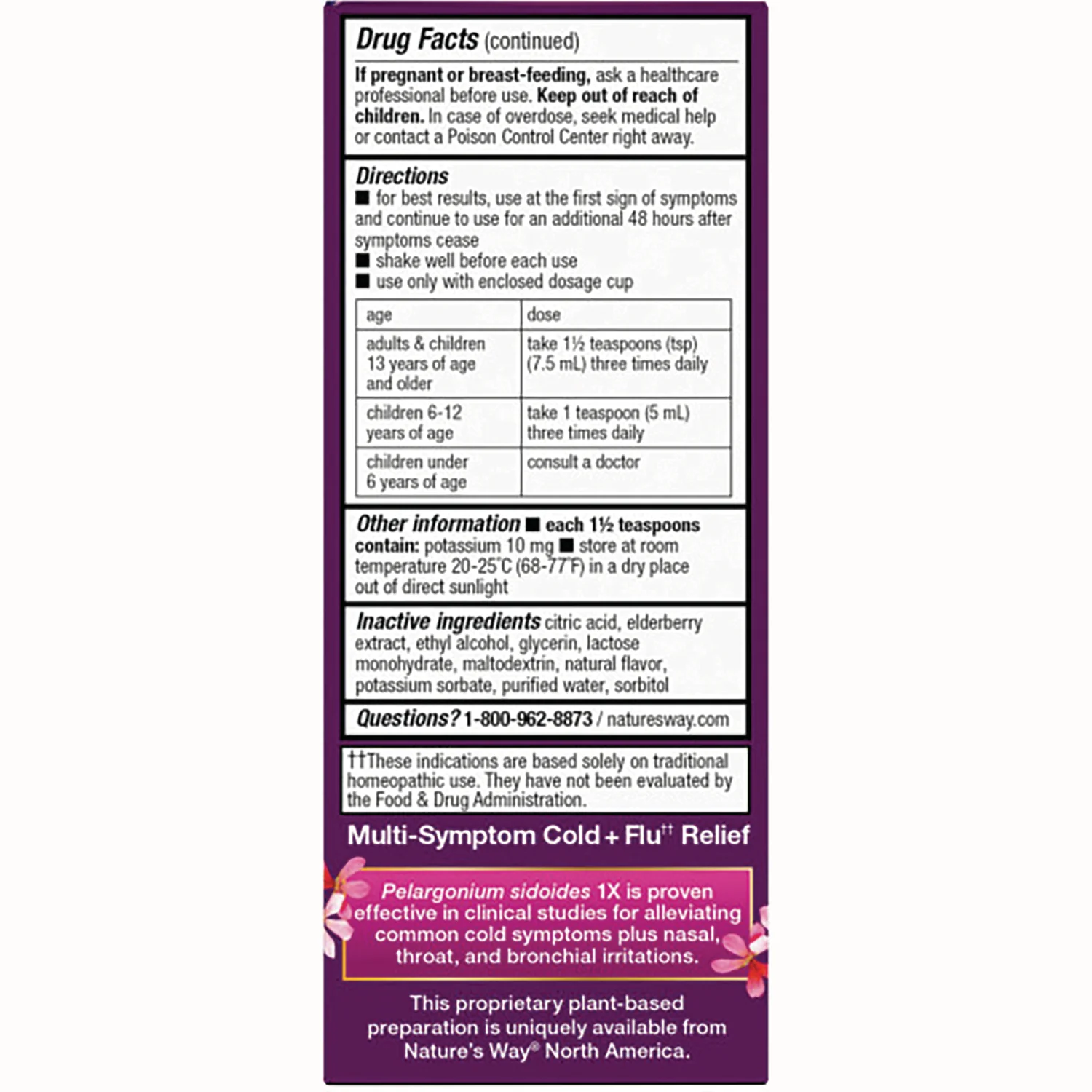 Umcka Cold + Flu Relief Syrup Elderberry - Berry - Image 3