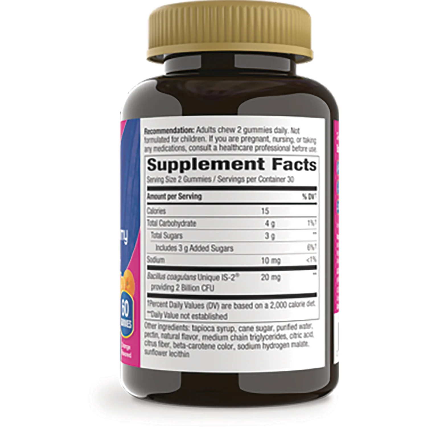 Women's 3-in-1 Probiotic Gummy -  Orange - Image 2