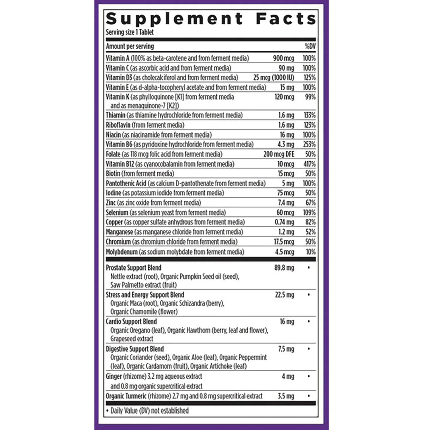 One Daily Every Man's Mulitvitamin 40+ - Image 2