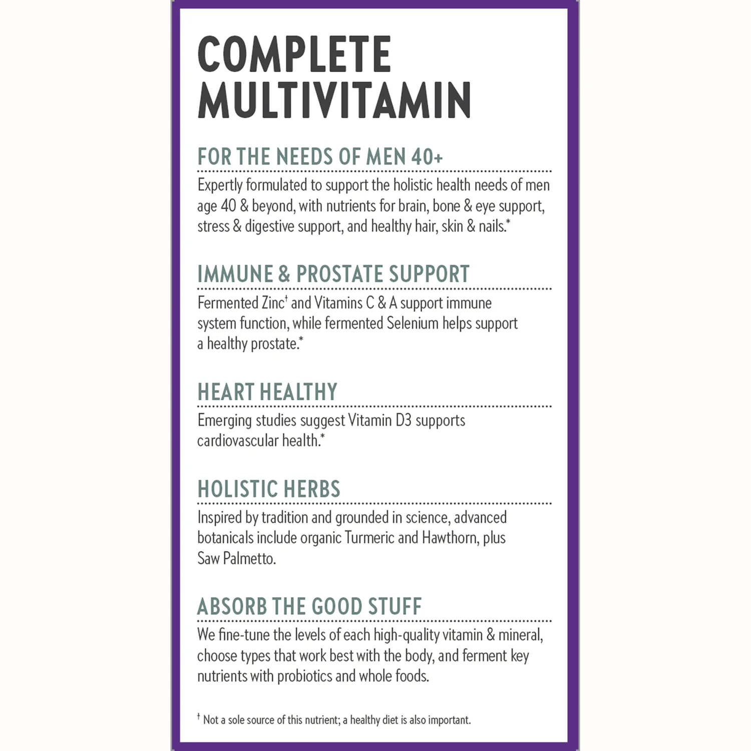 One Daily Every Man's Mulitvitamin 40+ - Image 4