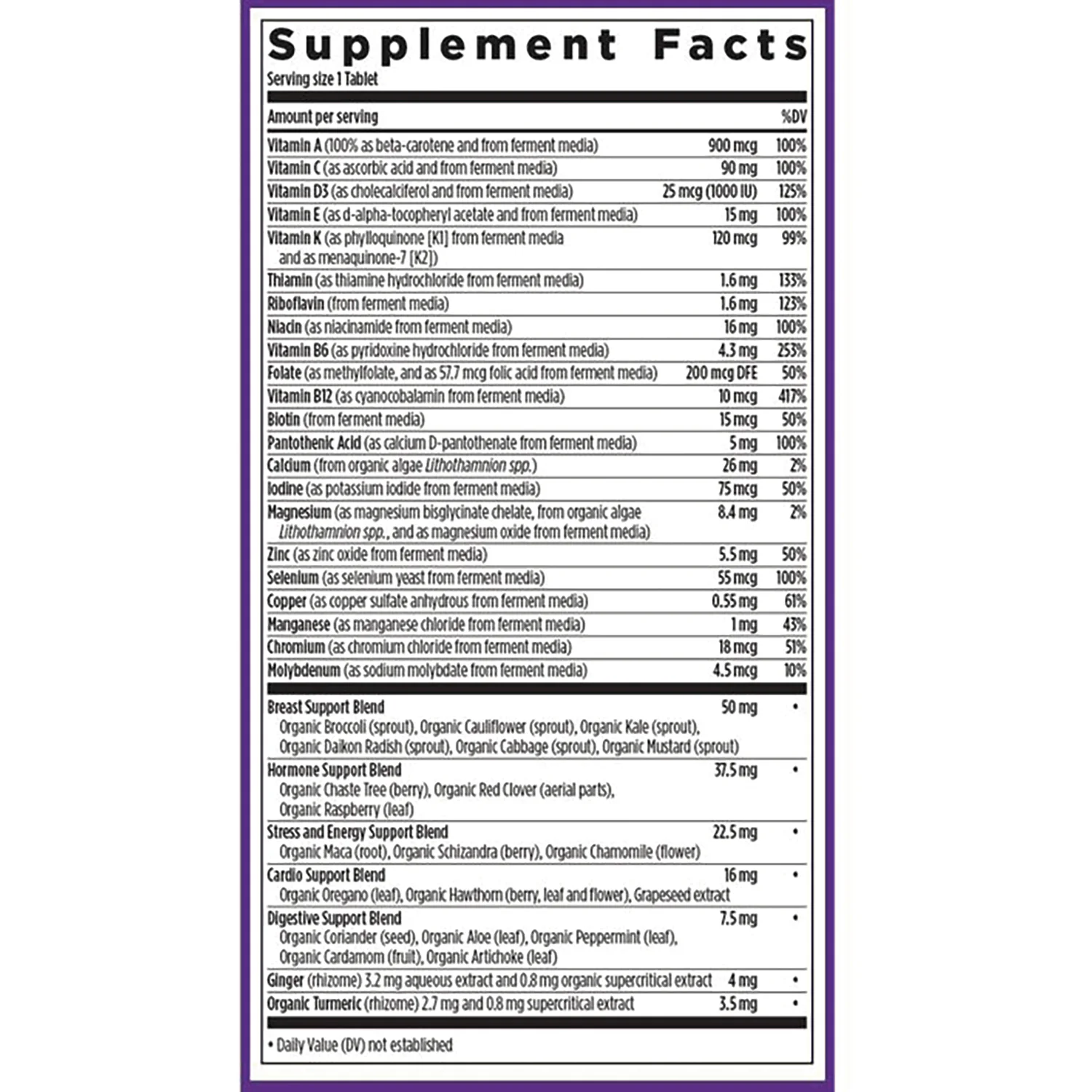 One Daily Every Woman's Multivitamin 40+ - Image 2