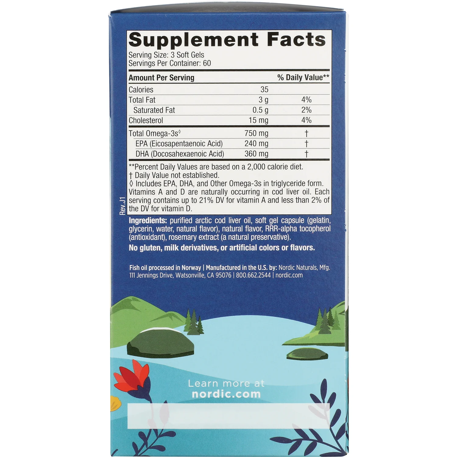 Arctic Cod Liver Oil - Lemon - Image 2