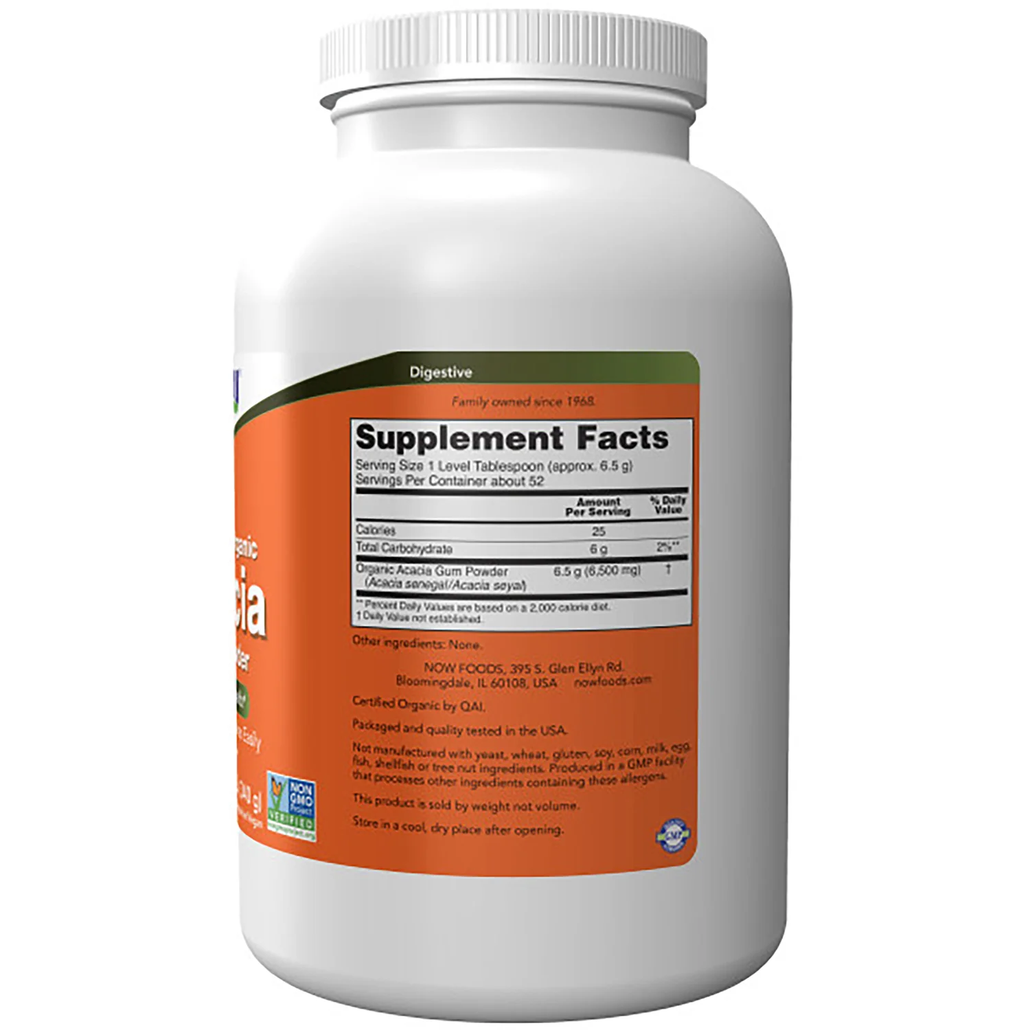 Certified Organic Acacia Fiber Pure Powder - Image 2