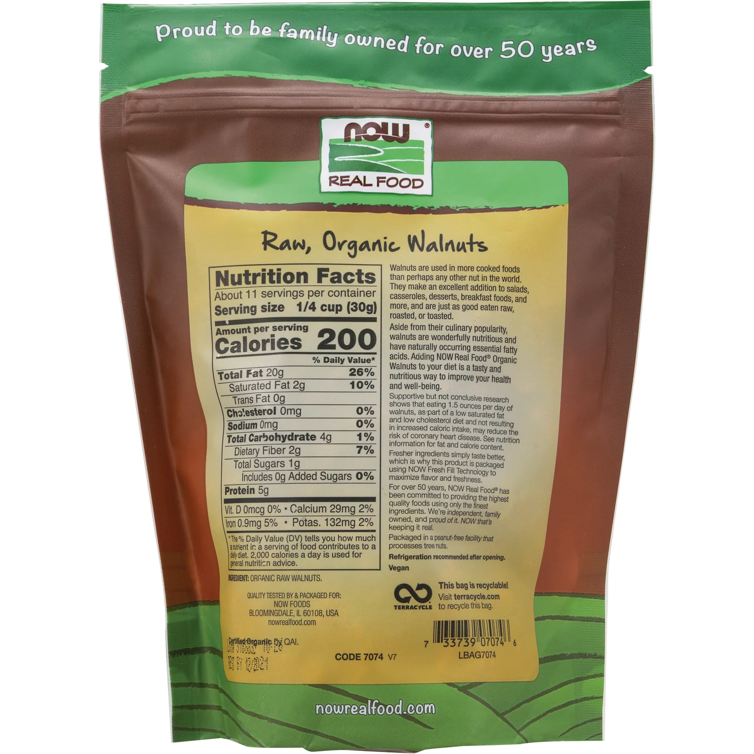 Organic Raw Walnuts - Unsalted - Image 2