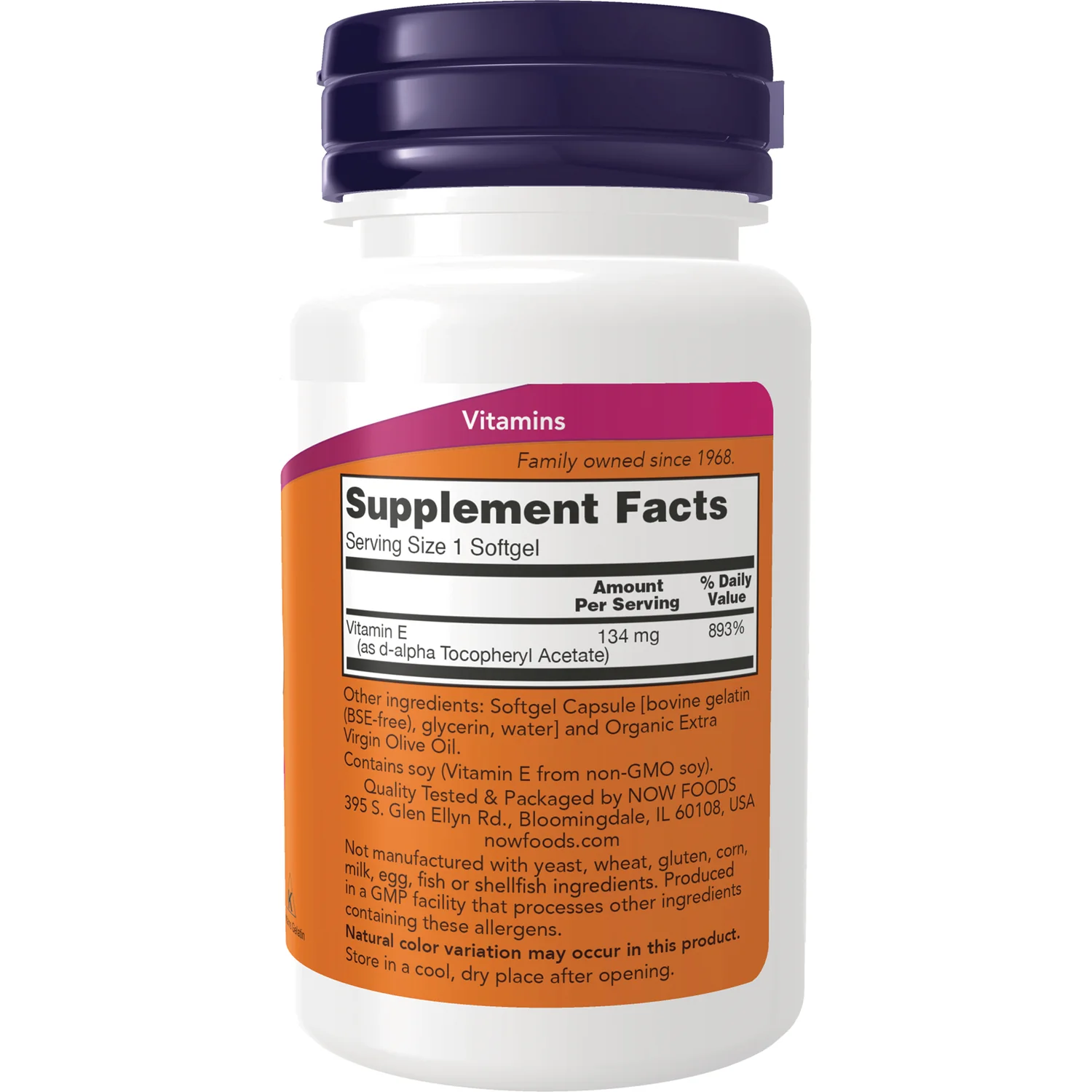 Natural E-200 d-alpha Tocopheryl - Image 2